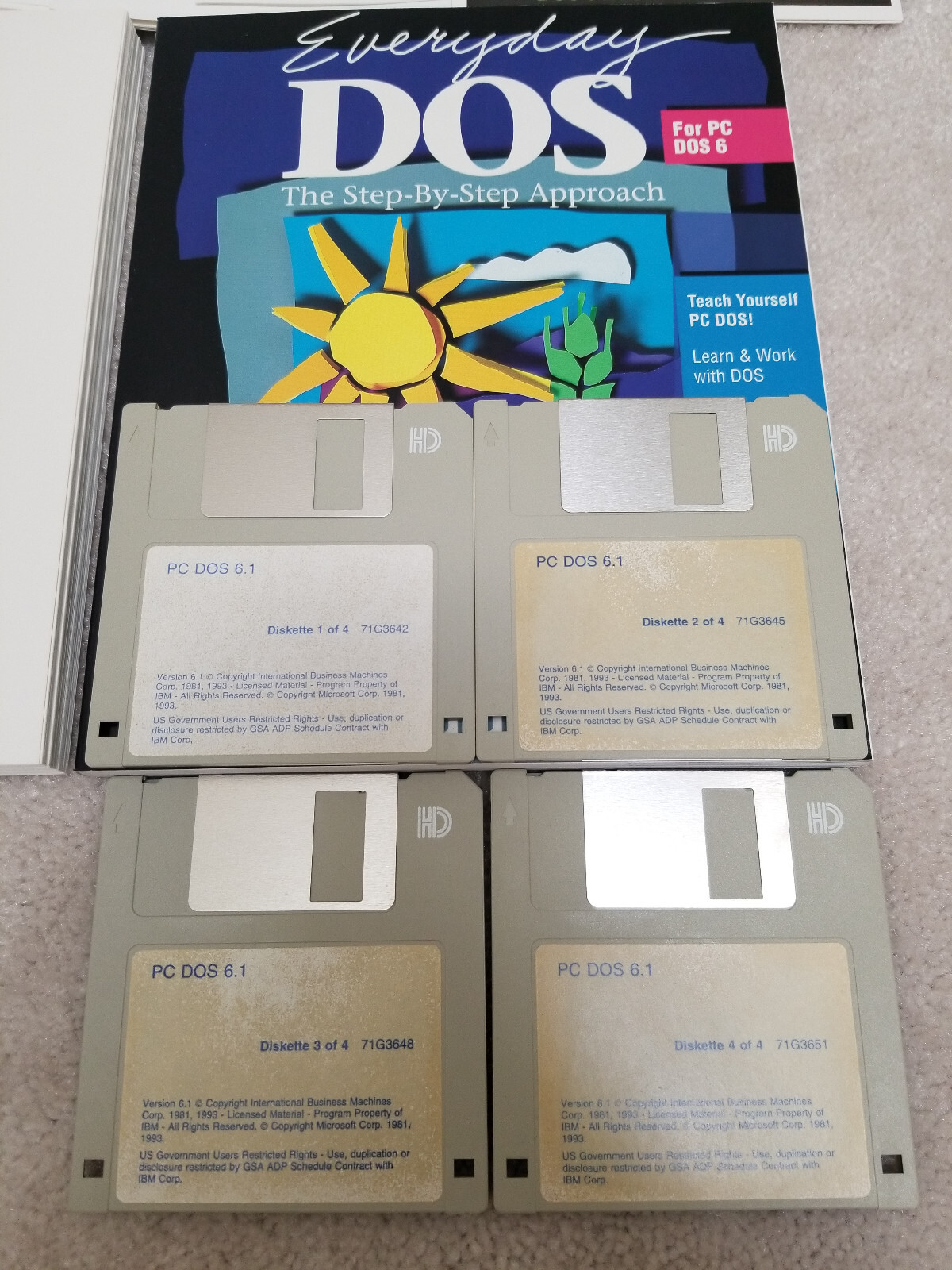 IBM PC DOS 6.1 Base Edition 61G1550 – Retail Big Box Version!