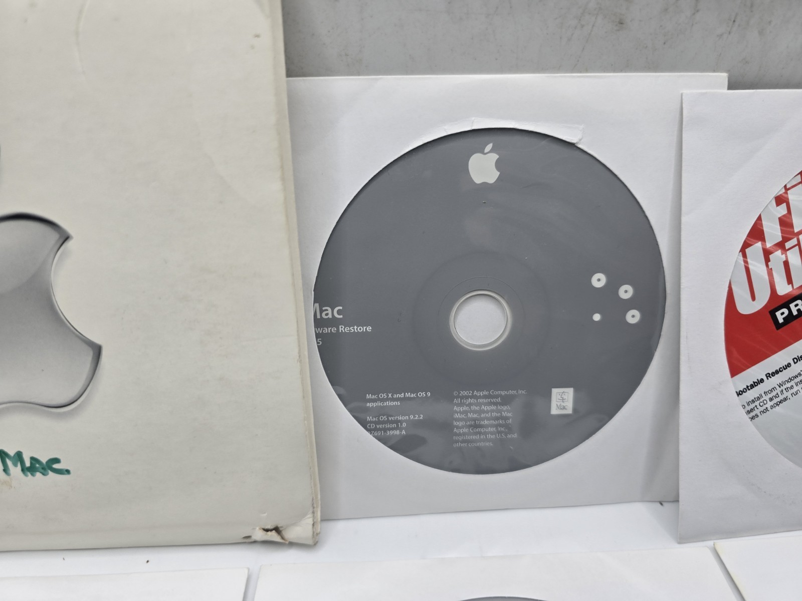 Vintage Apple iMac Software Restore Install CD Disc Lot Mac OS X 10.2 Jaguar…