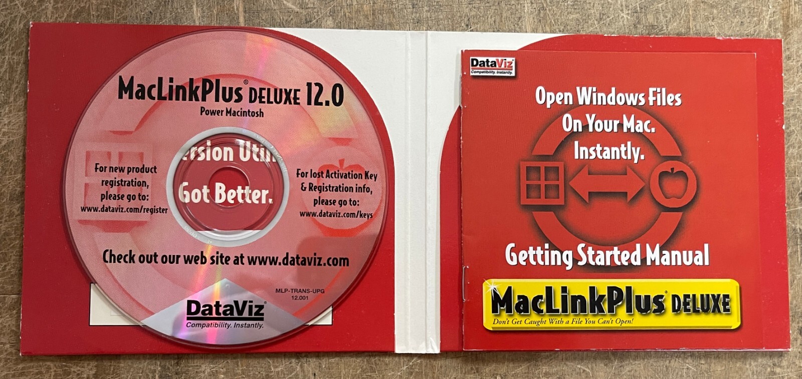 DataViz MacLinkPLUS DELUXE CD-rom for Opening Windows Files on Your Mac