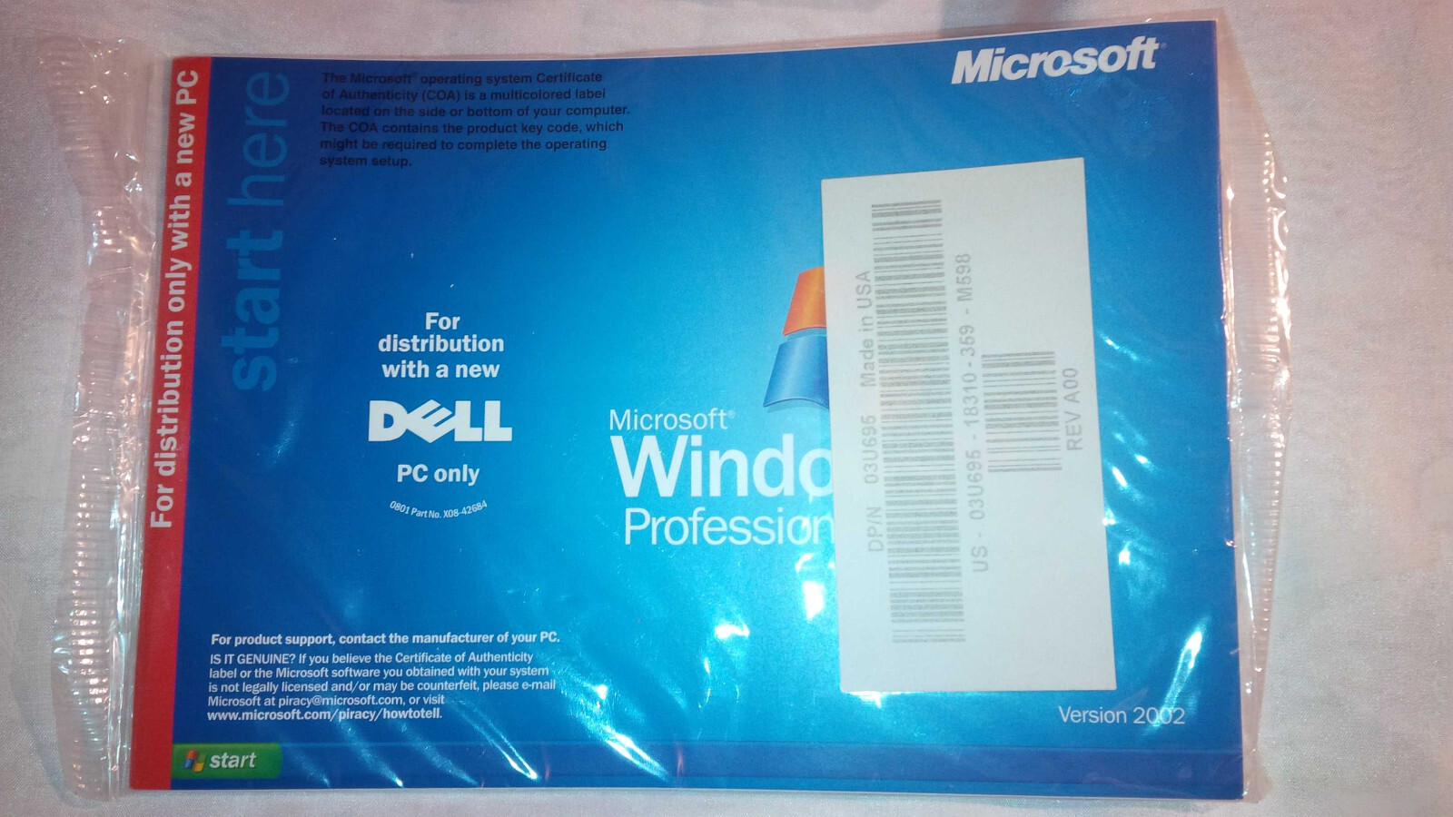 14 NEW Dell XP Professional Reinstallation CD 6U814 – SEALED!