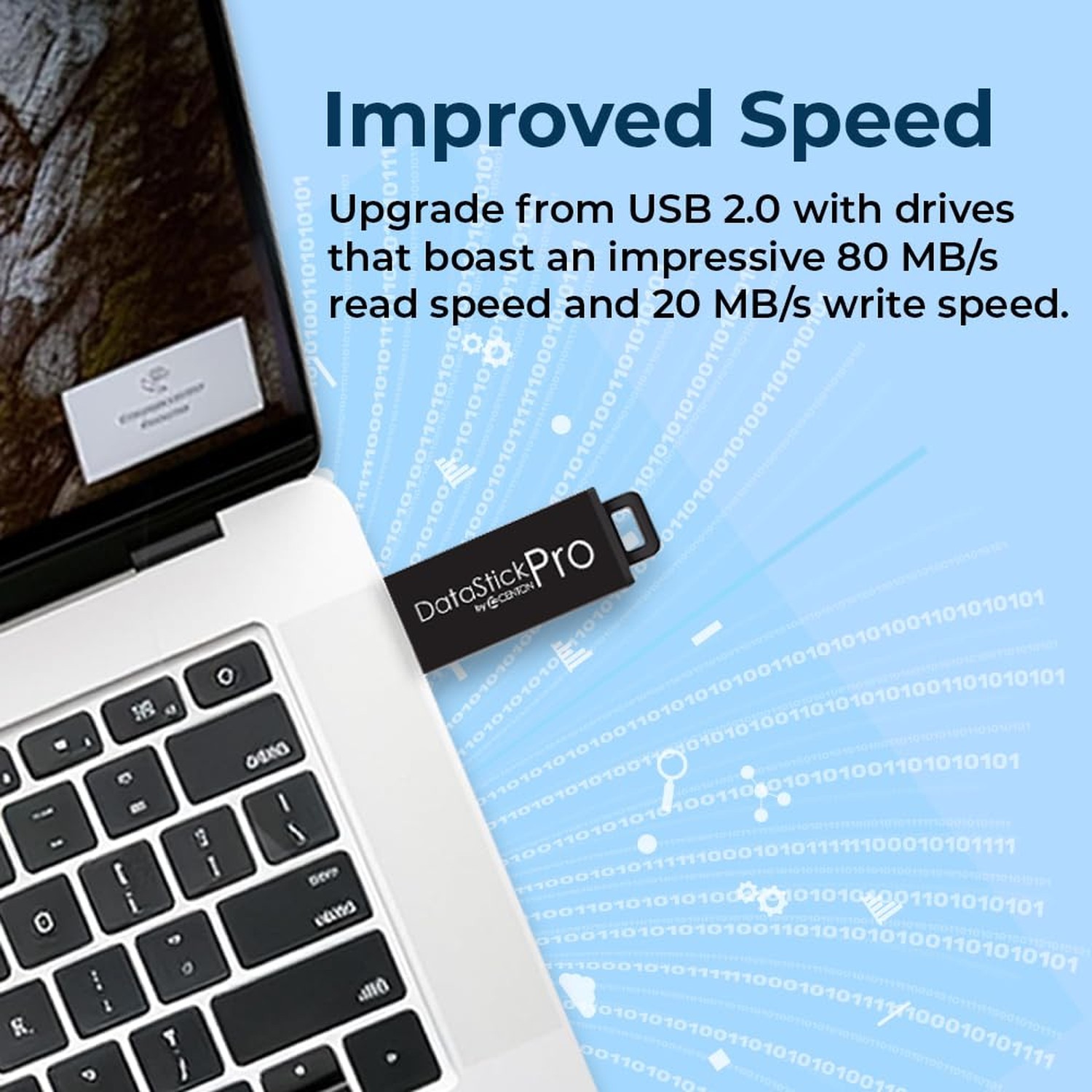 Centon DataStick Pro USB 3.2 Gen1 Aluminum Flash Drive 16GB 5 Pack