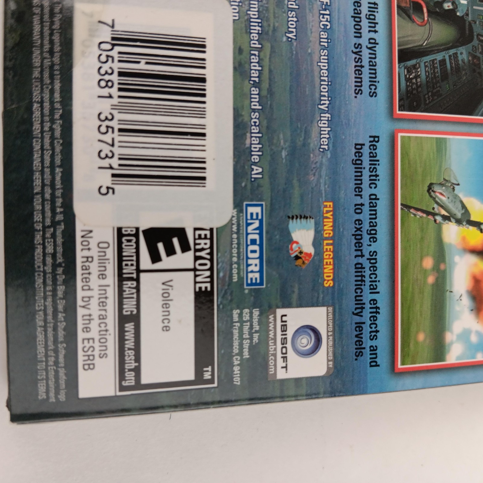 Vintage Lock On Modern Air Combat PC Game Ubisoft CD-ROM Complete Windows XP Jet