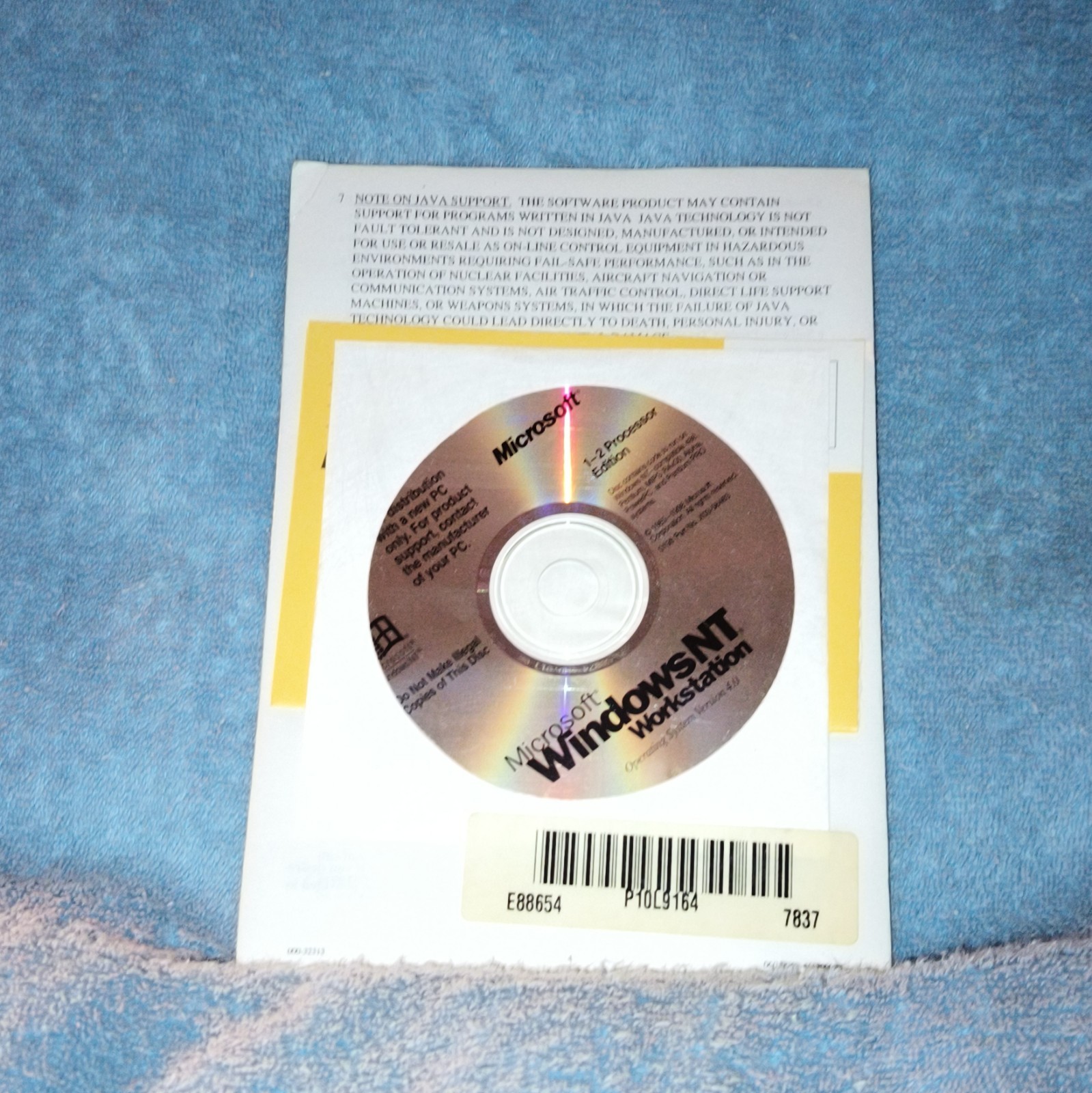 Microsoft Windows NT 4.0 Workstation CD English w/ COA – NEW!
