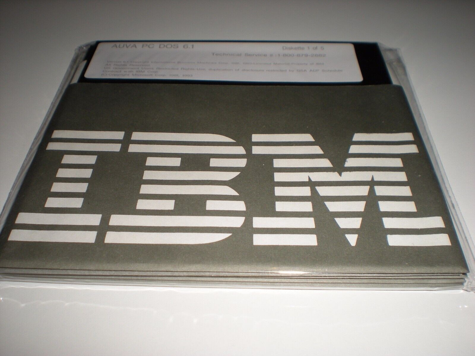 IBM PC-Dos 6.1 on 5.25″ HD disks. New Genuine Similar to MS-Dos 6.22