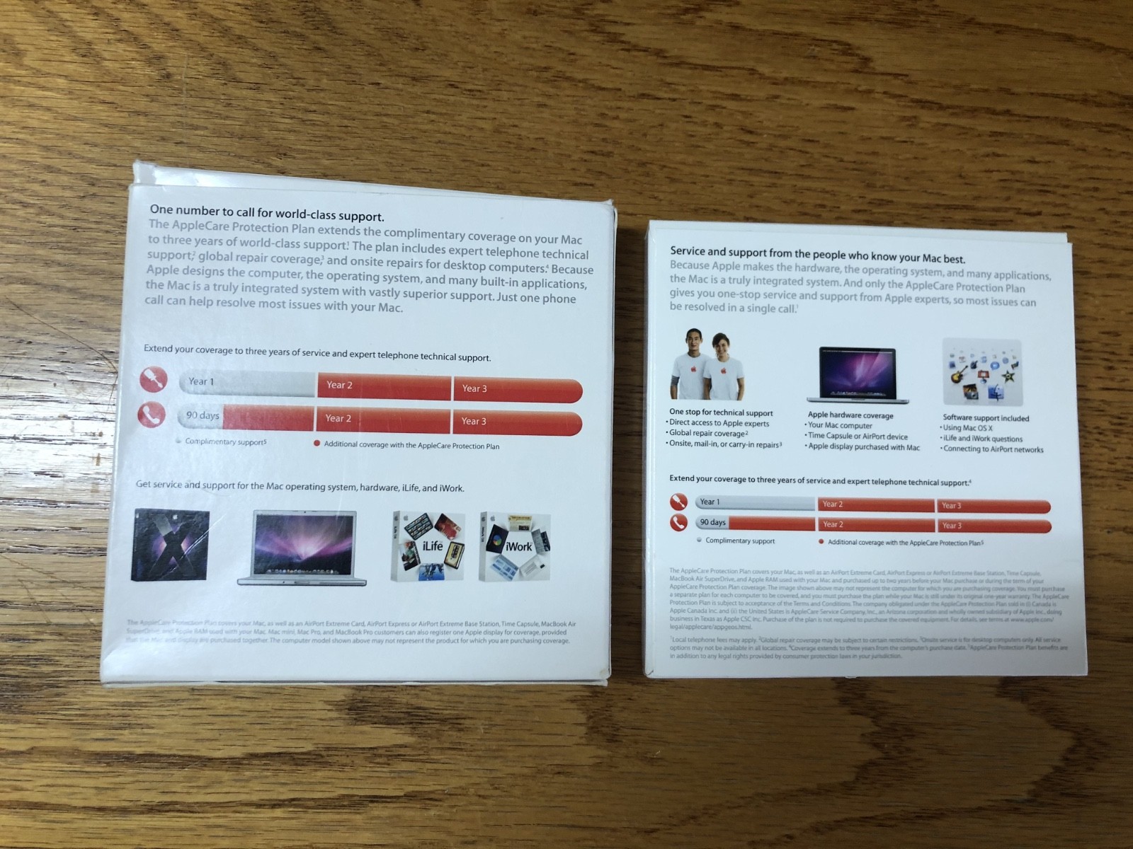 AppleCare Protection Plans Lot of 2 / Macintosh Computer Software