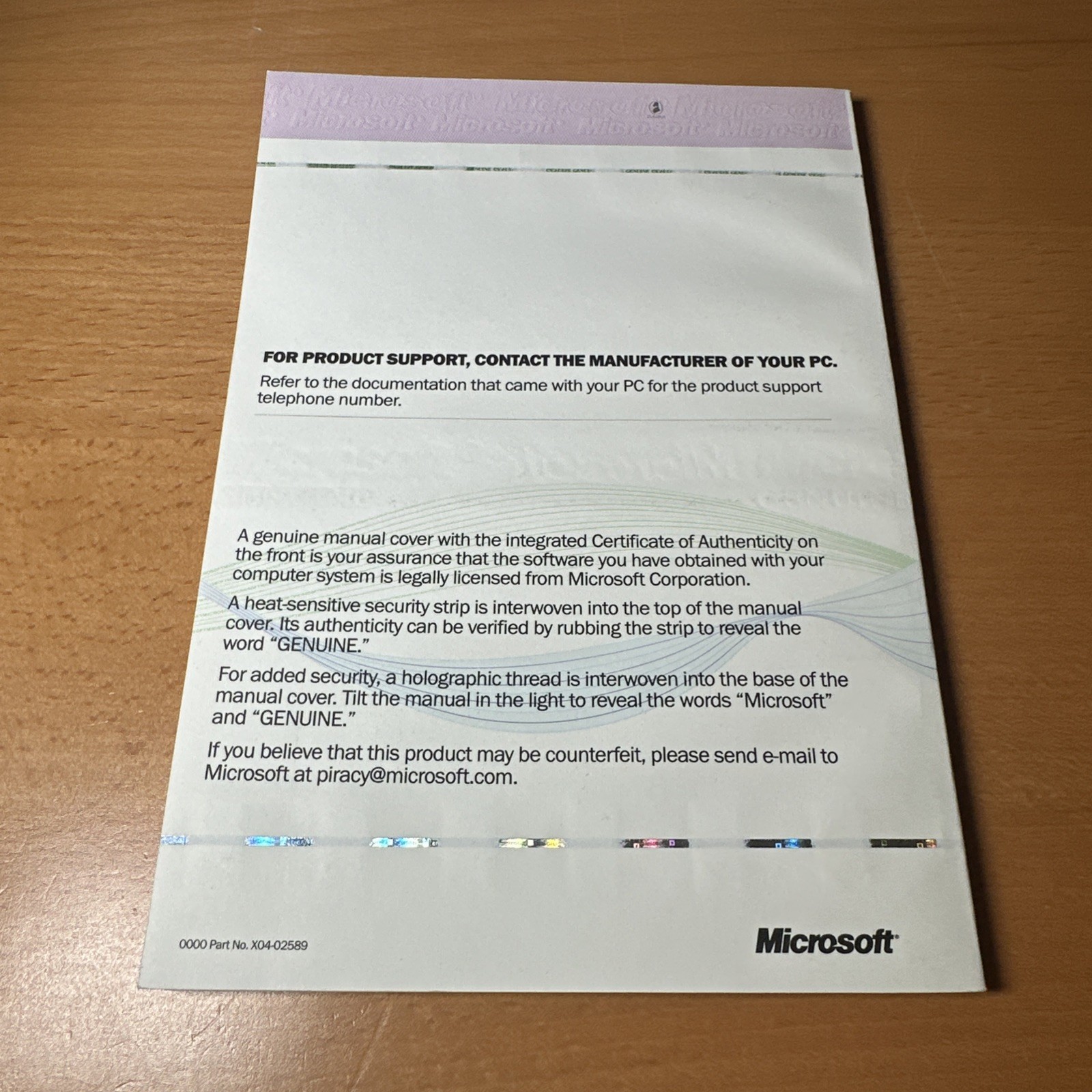 Vintage Microsoft Windows 98 getting started book With Product Key, NO CD