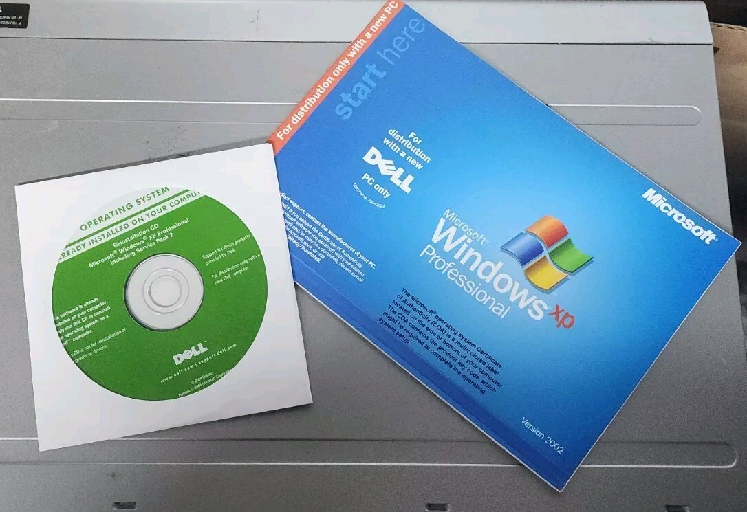 Dell Reinstallation CD Microsoft Windows XP Professional Pro Service Pack 2 SP2