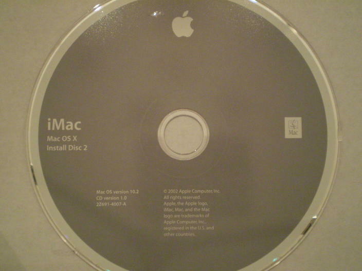Apple Macintosh iMac (2002) Software Media Pack 603-1732 – 6 CD’s