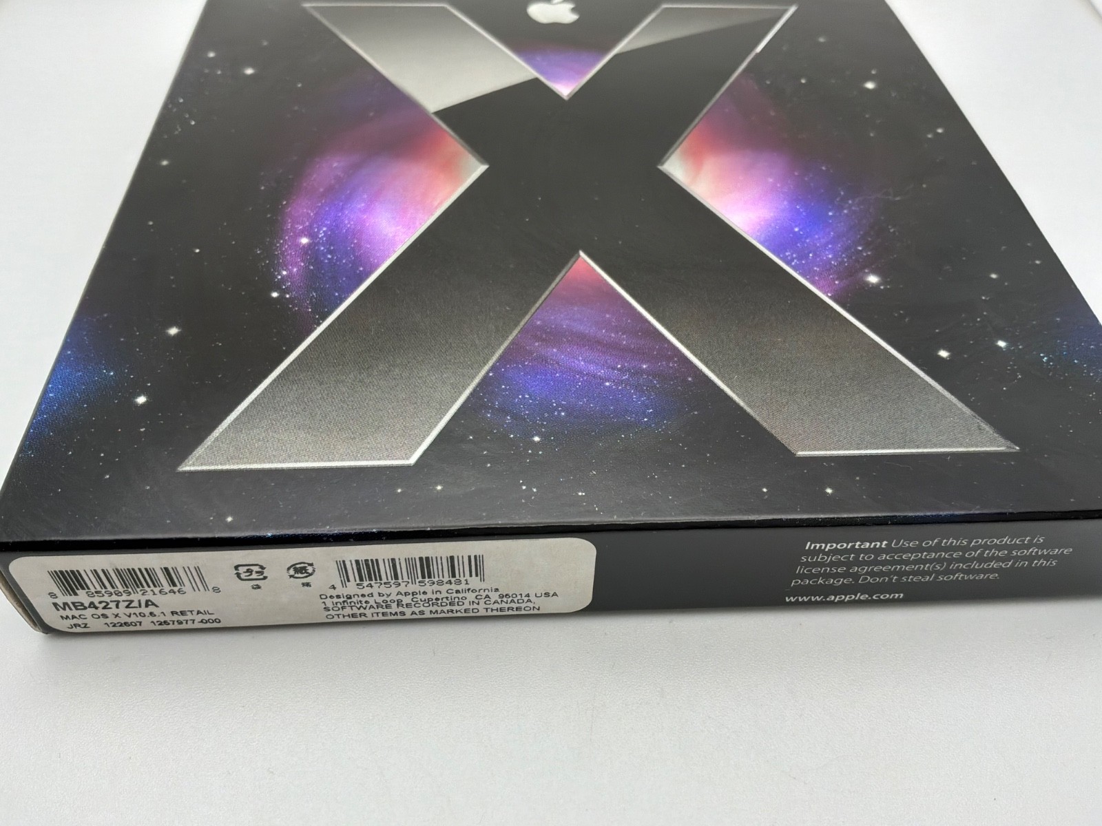 Apple Mac OS X Leopard v10.5.1 Retail Install DVD Original Box Manual Stickers