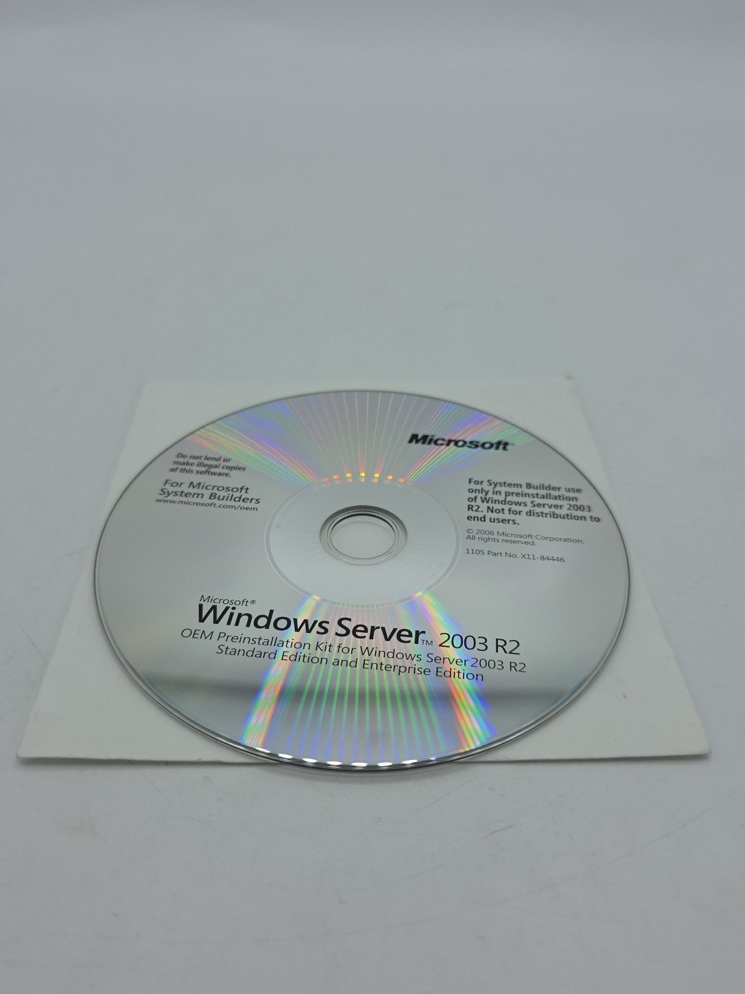 dvd windows server 2003 r2 oem preinstall kit