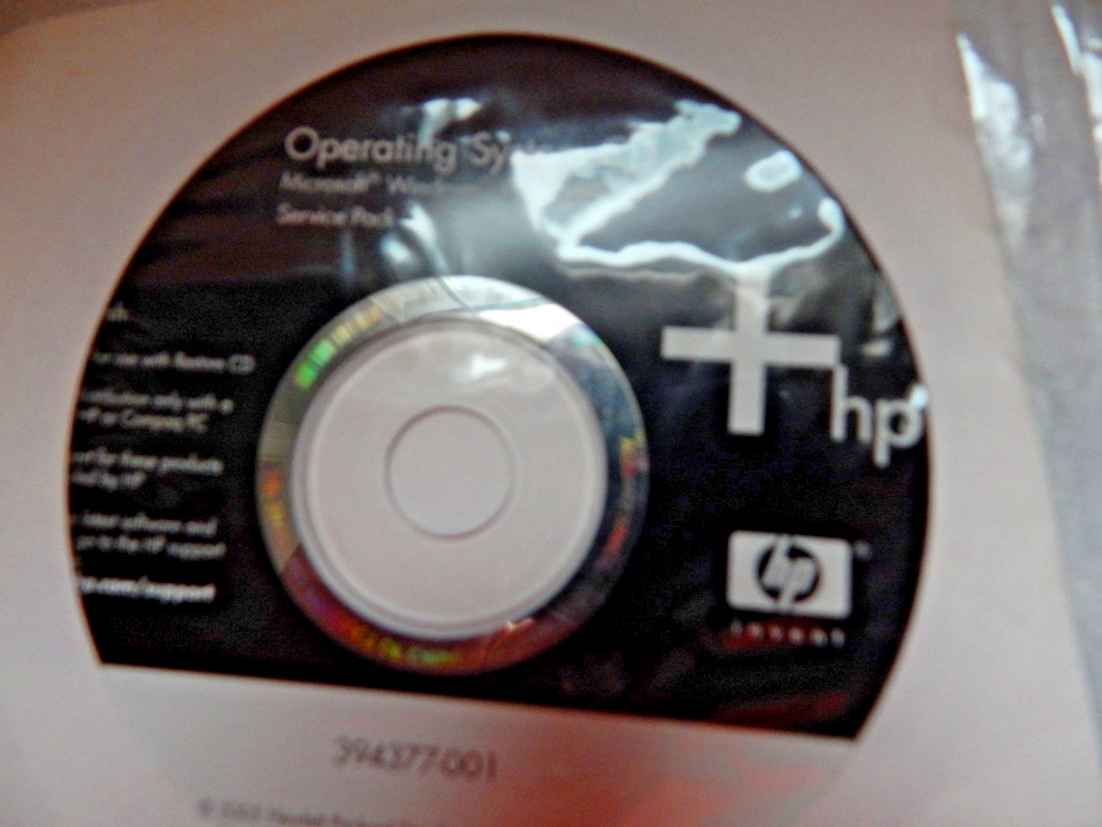 HP Operating System DVD – Windows XP PRO SP2 394377-001