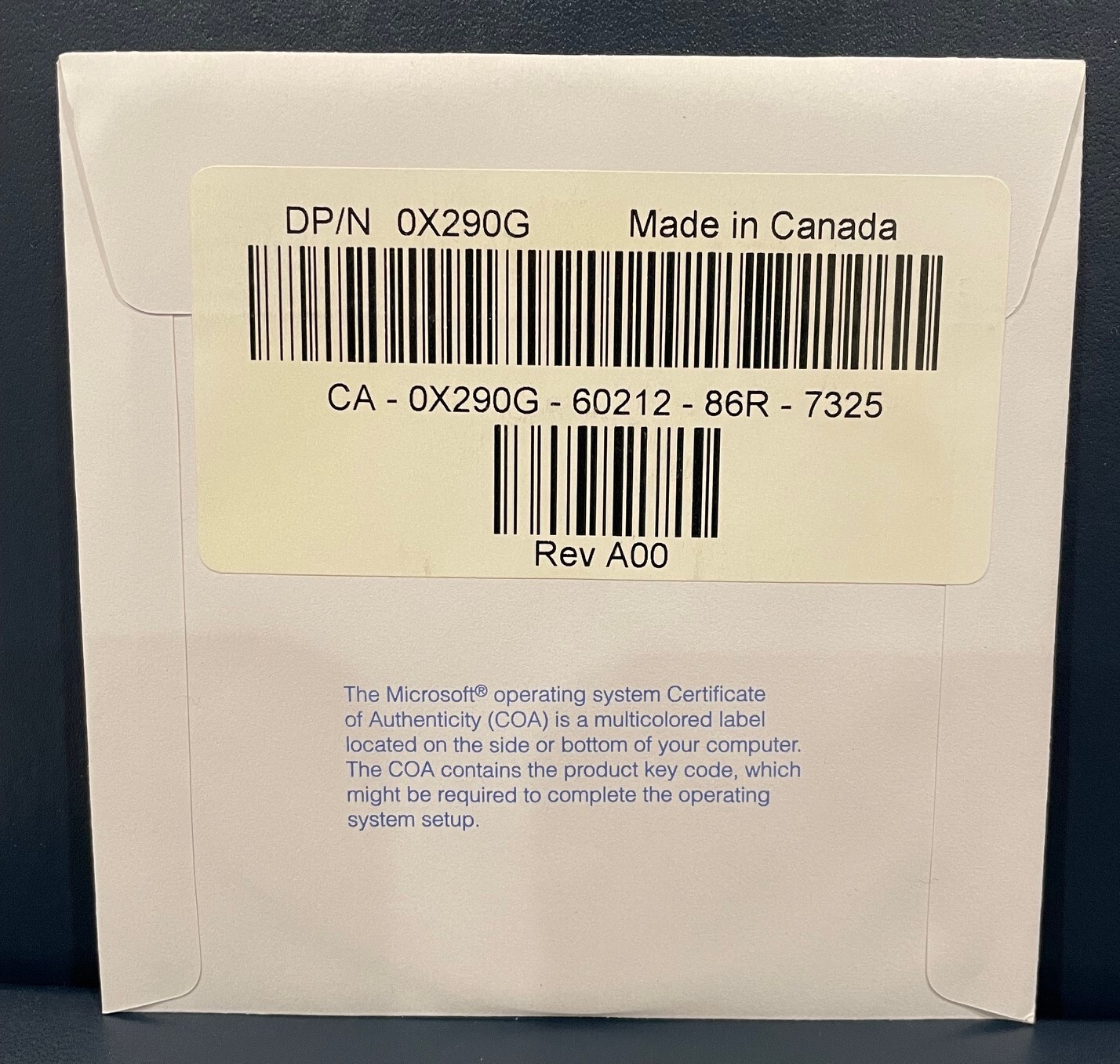 Dell Operating System Reinstallation CD Microsoft Windows XP Pro (SP-2) Sealed