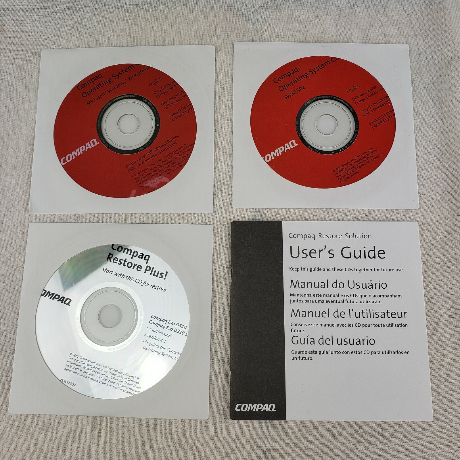Microsoft Windows XP 2002 2000 Software Discs BUNDLE LOT Compaq PC – NEW Sealed