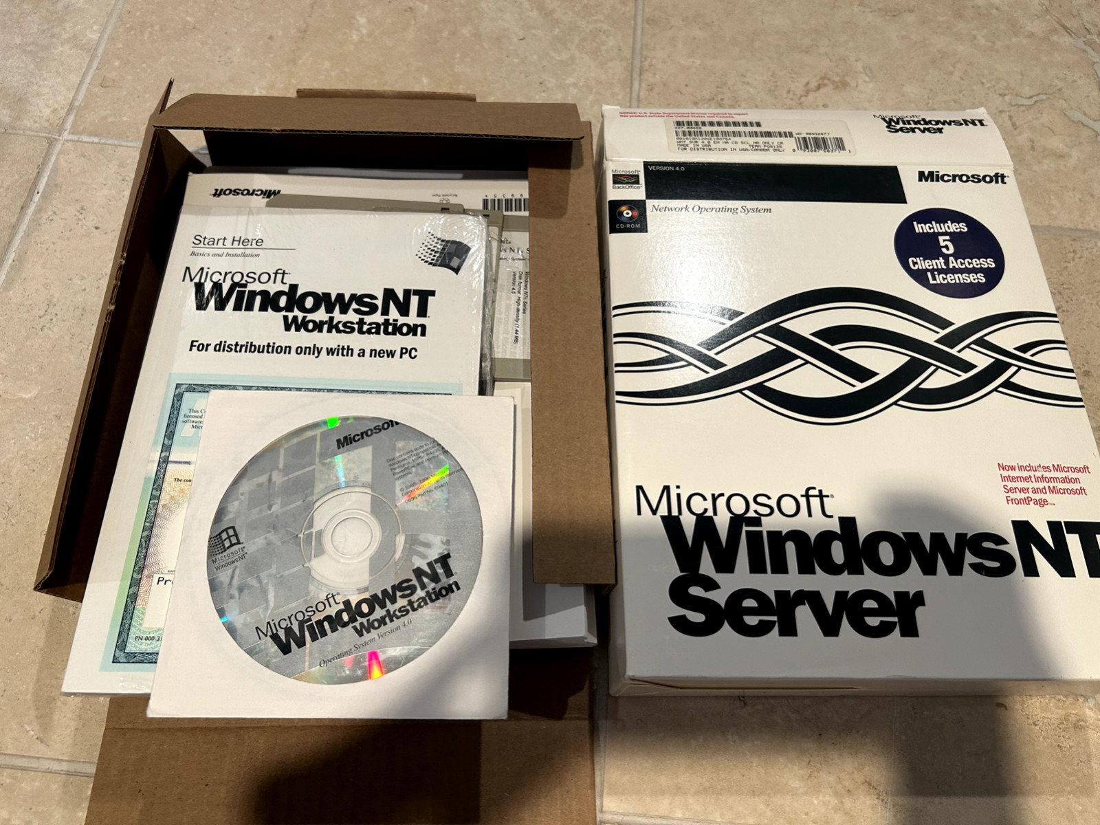 Microsoft Windows NT Advanced Server Version 4.0 CD Rom 5 client