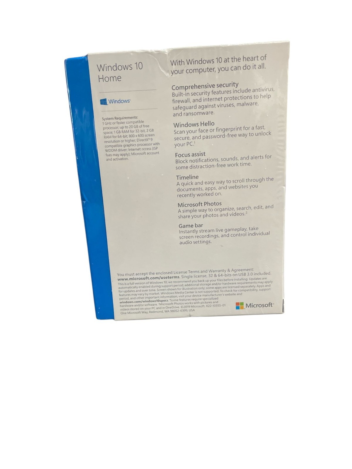Microsoft Windows 10 Home 32 bit/64bitUSB Flash Drive – BRAND NEW