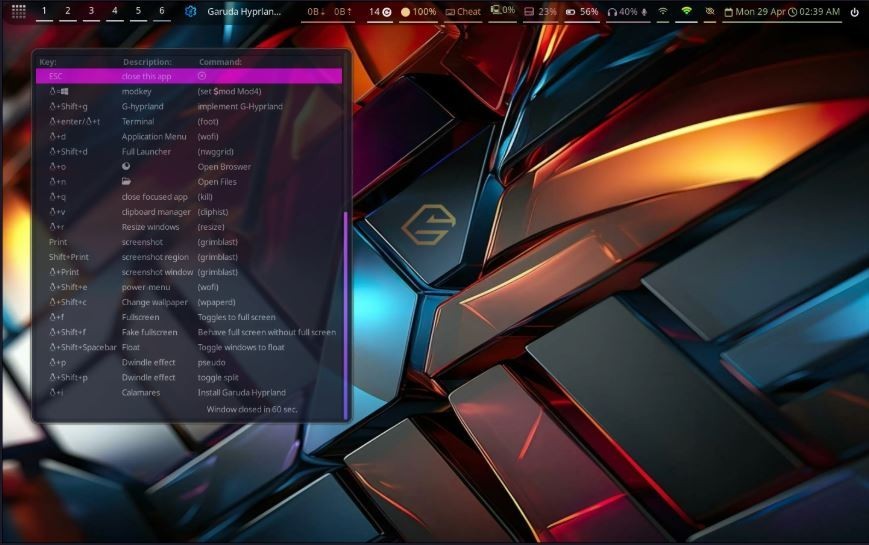 Garuda Linux Hyprland 2026.03.09  Live  Installer  DVD SHA256 Verifyed Fast Ship