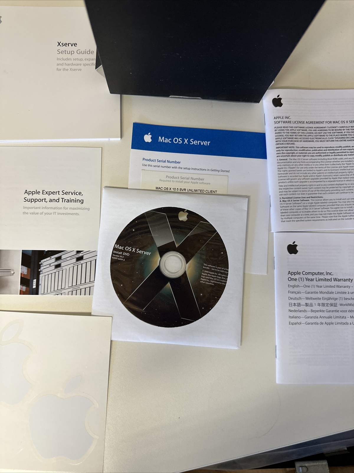 MacOS X Server X 10.5 Unlimited Client – CDS041608 607-2363 0Z607-3499-A V9 lic