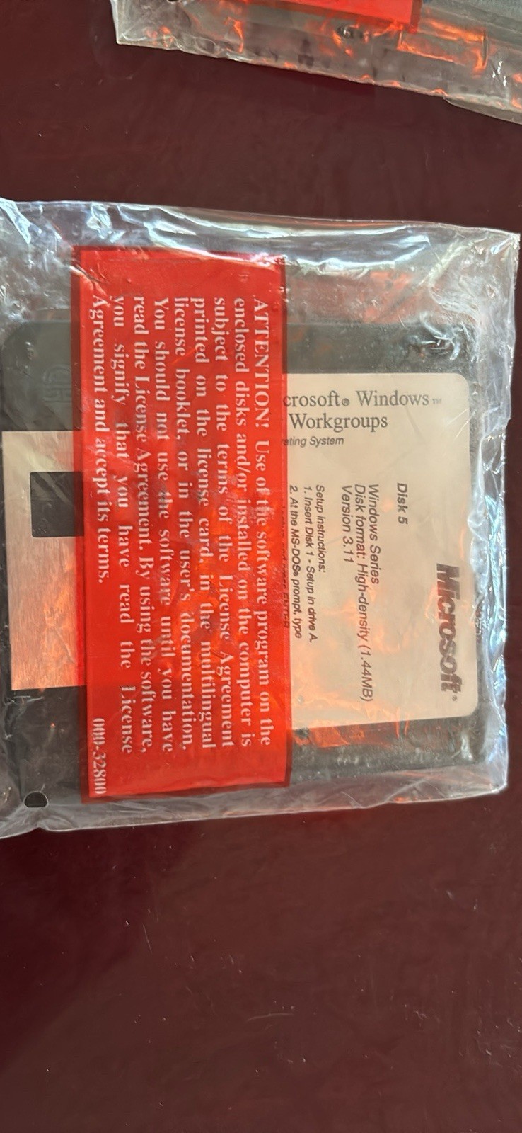 Microsoft Windows for Workgroups 3.11 Floppy Disk Set English Operating System