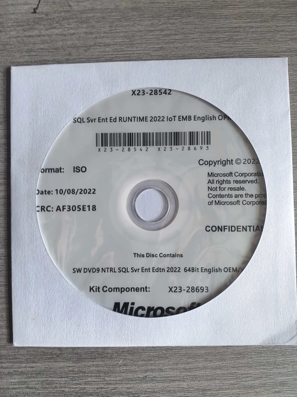 New SQL Server 2019/2022/2025 Standard 24 Core License Unlimited CALs DVD