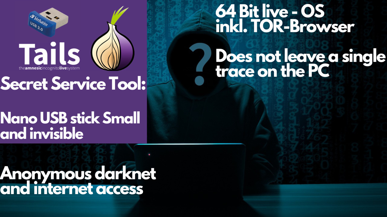 Tails 7.4 Surf the Darknet & Internet anonymously & securely without traces