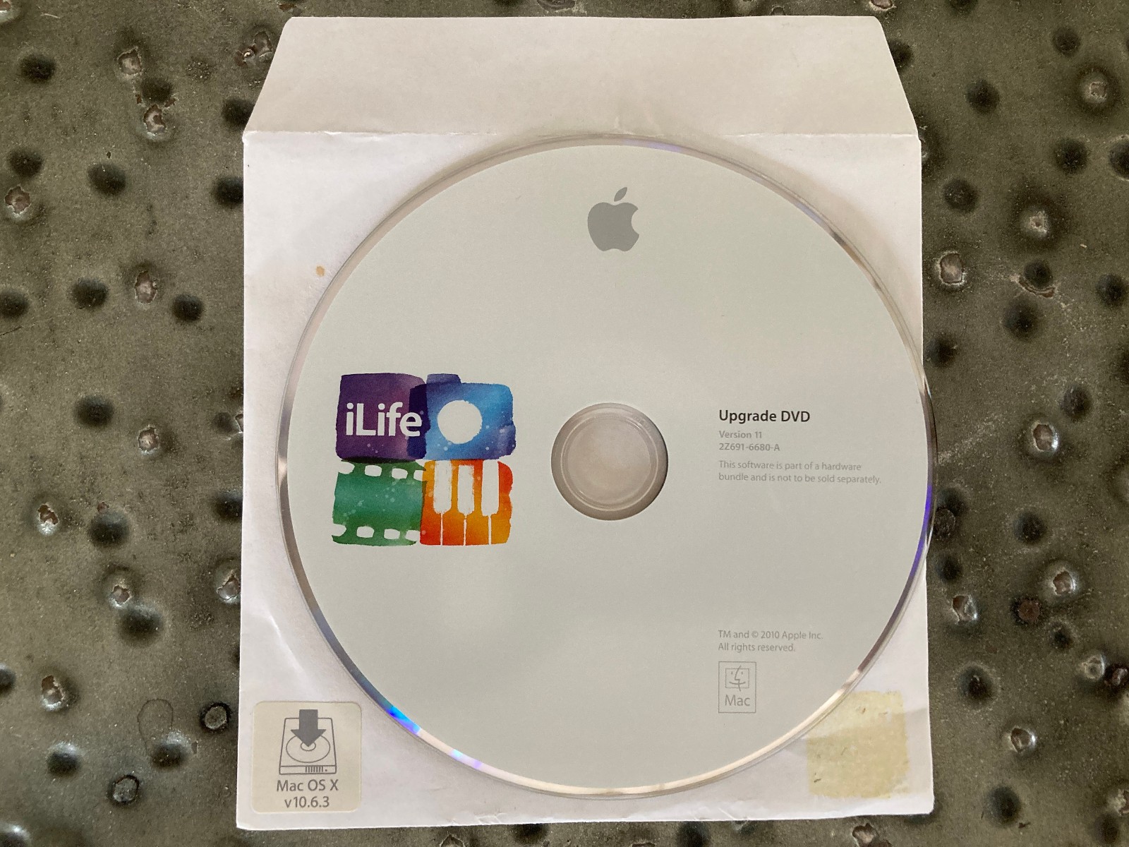 Apple iLife Version 11 Upgrade DVD Installation MAC OS X 10.6.3