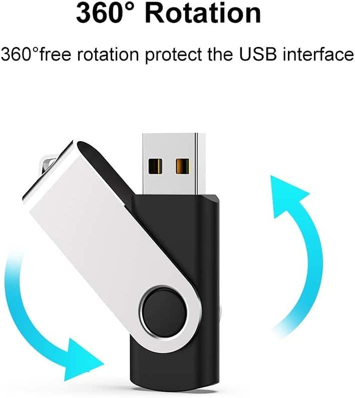 JUANWE 128GB Flash Drive 2 PCS, 2.0 Thumb Drive USB Drives Pendrive for File …
