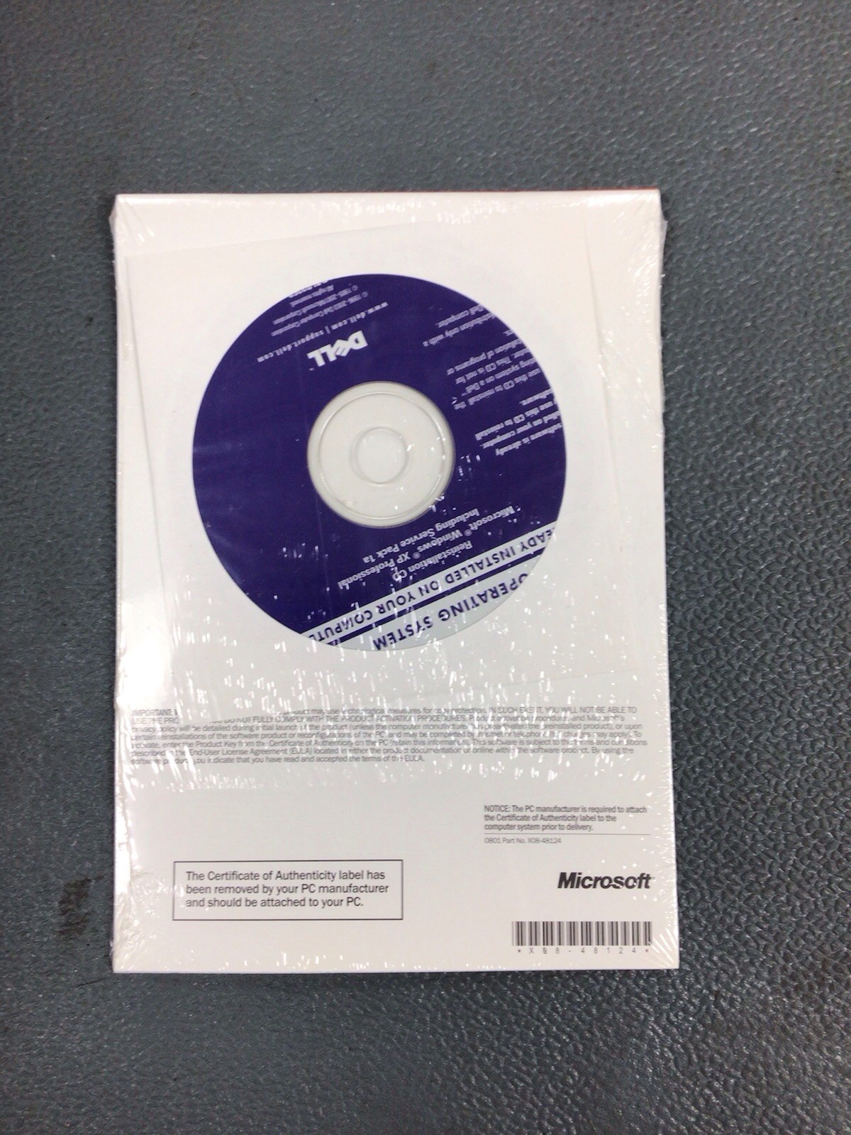 Dell Microsoft Windows XP Professional SP1a Install Reinstallation Disc 0R2527