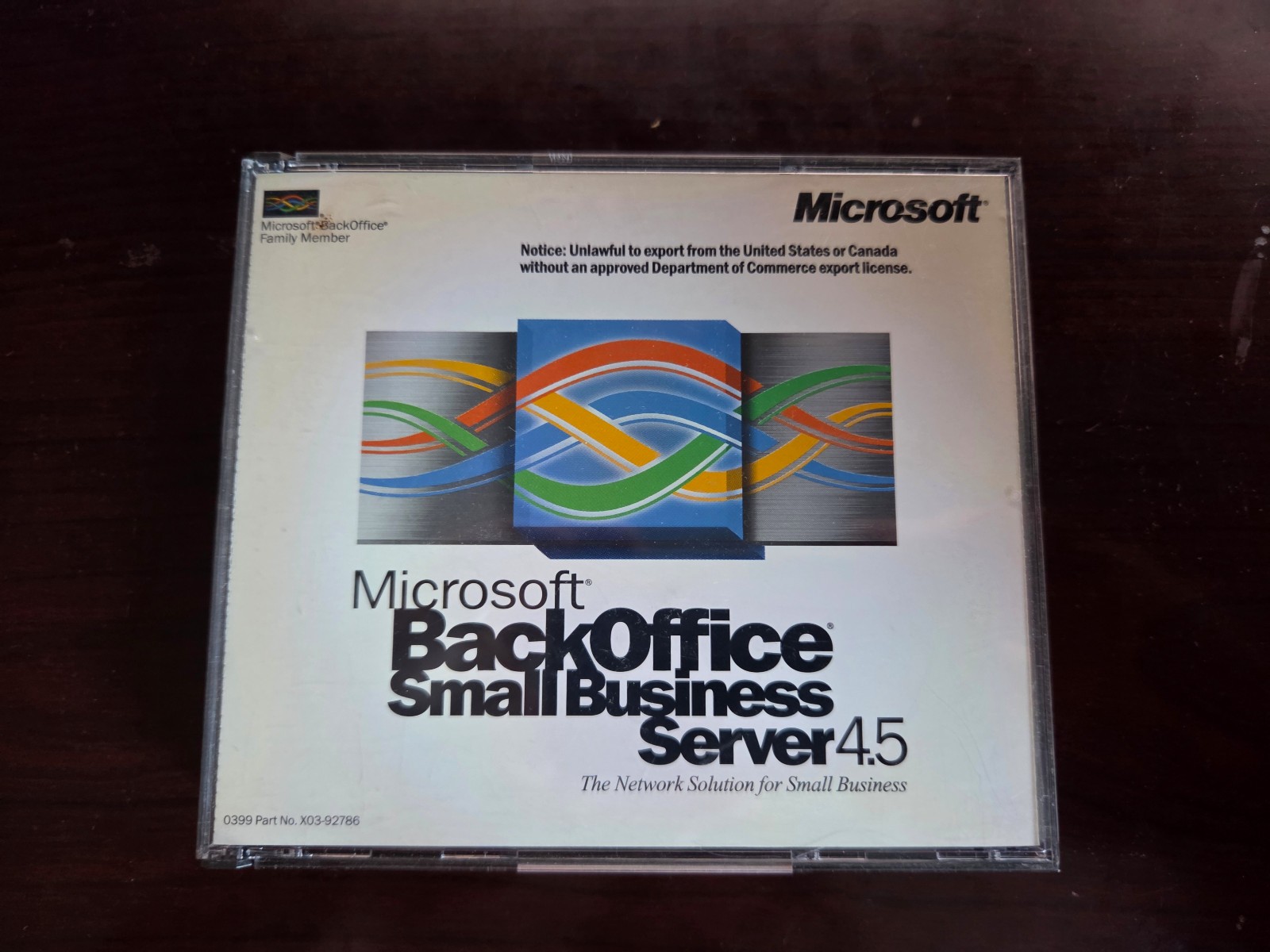 Microsoft BackOffice Server 4.5 Upgrade license software w/ key 1997 Windows OS