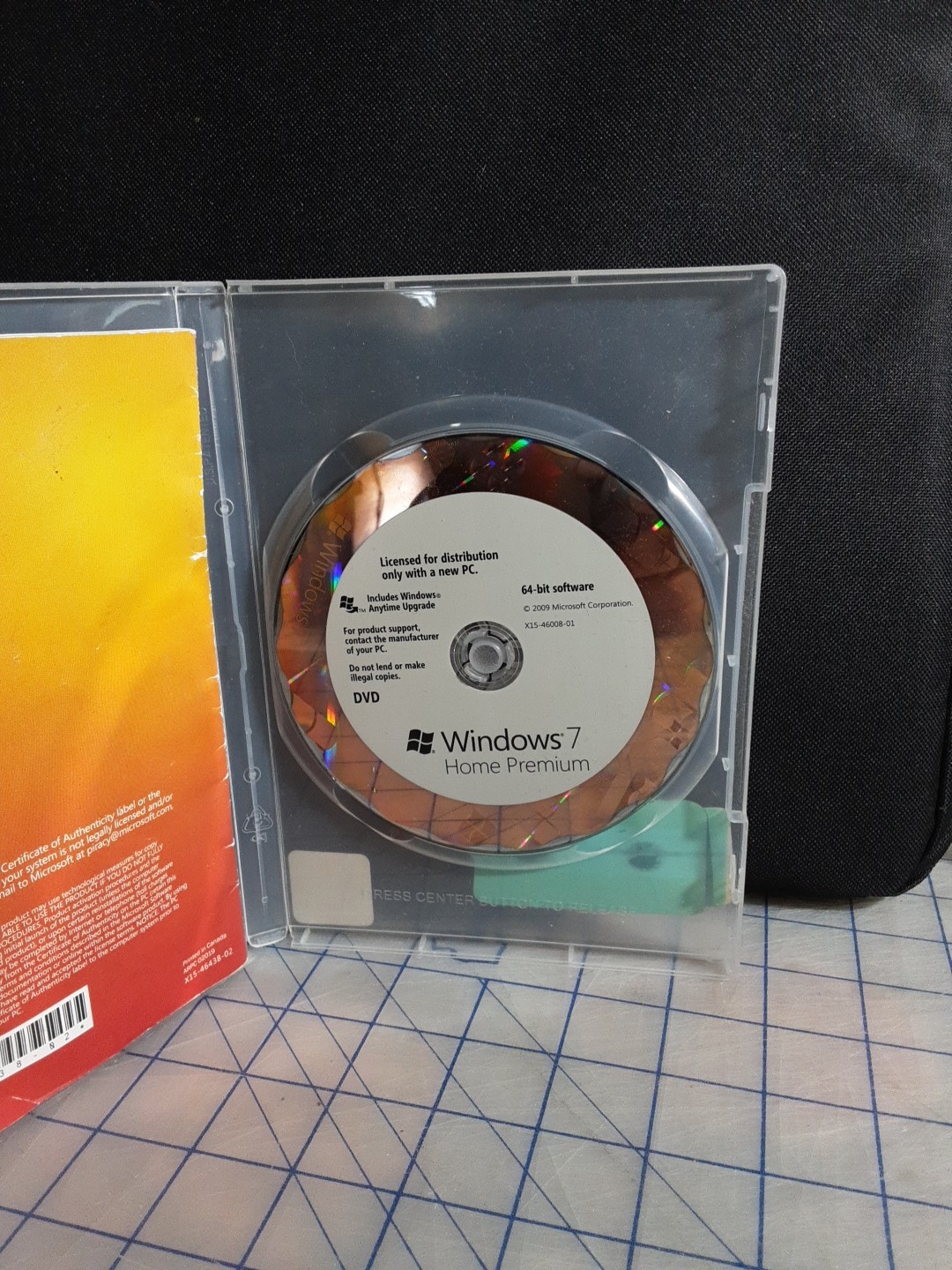 Microsoft Windows 7 Home Premium 64-Bit Software W/Product Key