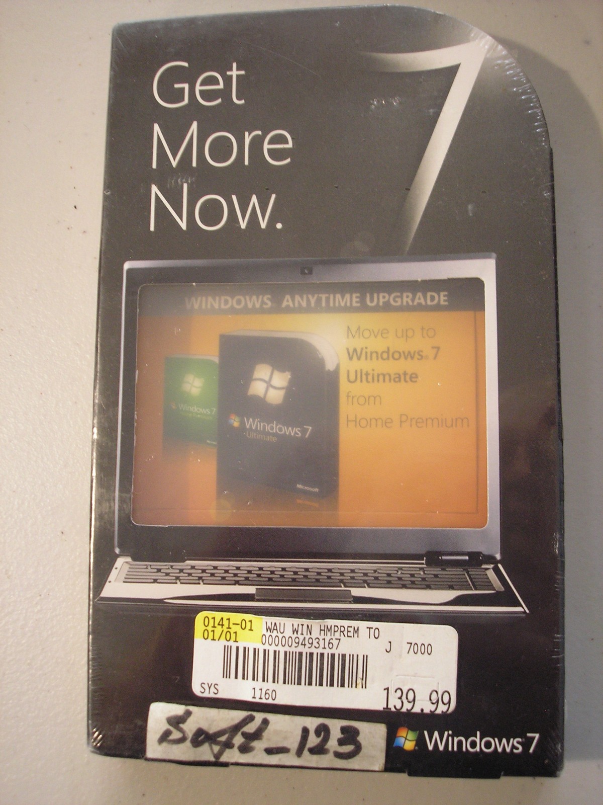 Microsoft Windows 7 Ultimate Anytime Upgrade from Home Premium = SEALED BOX=