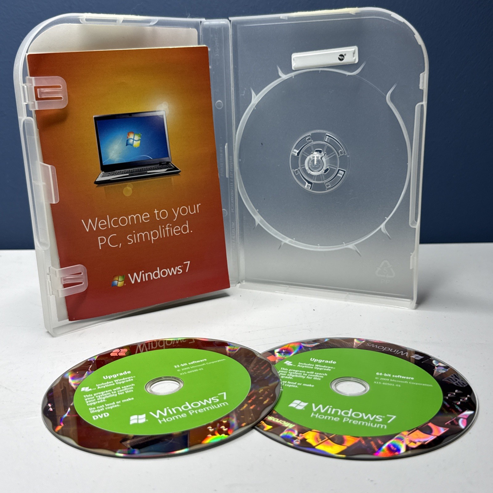 Microsoft Windows 7 Home Premium Full 32 Bit & 64 Bit DVD MS WIN