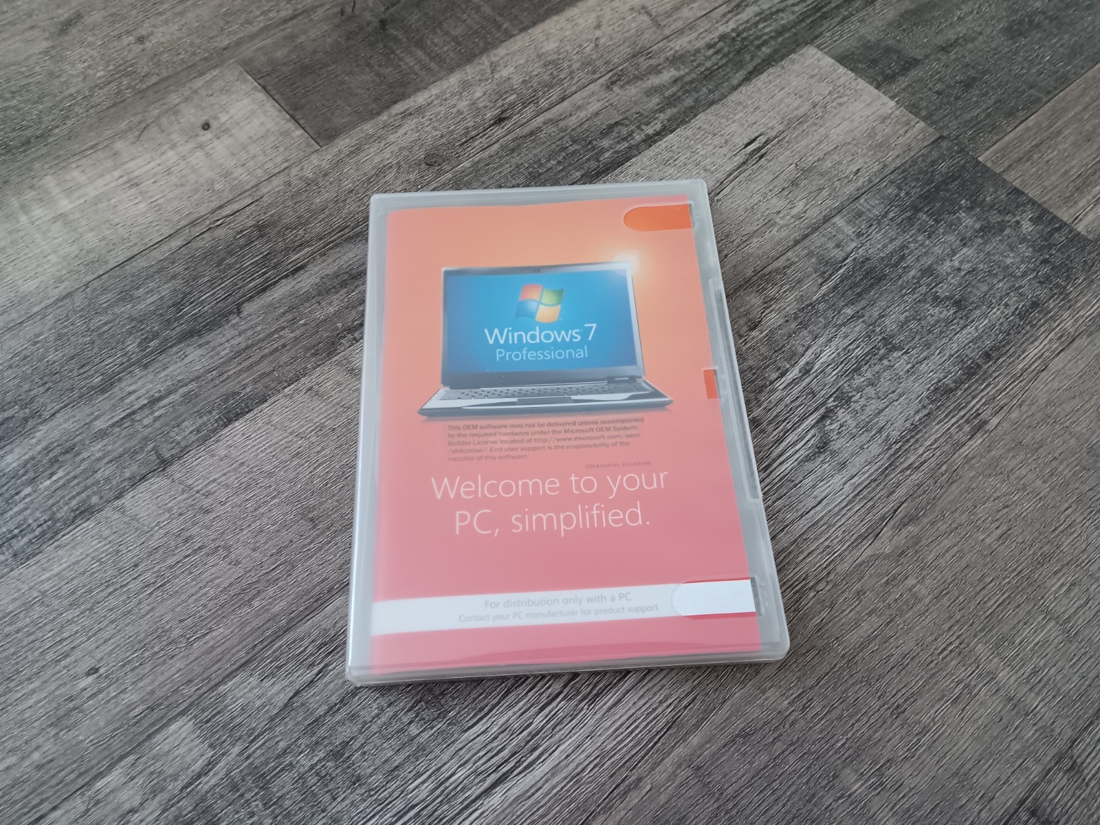 Microsoft Windows 7 Professional Pro OEM SP1 64-bit DVD COA Sticker, Product Key