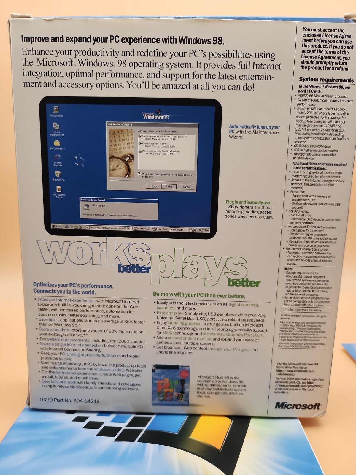 Microsoft Windows 98 Upgrade – Second Edition Installation Software – No scratch