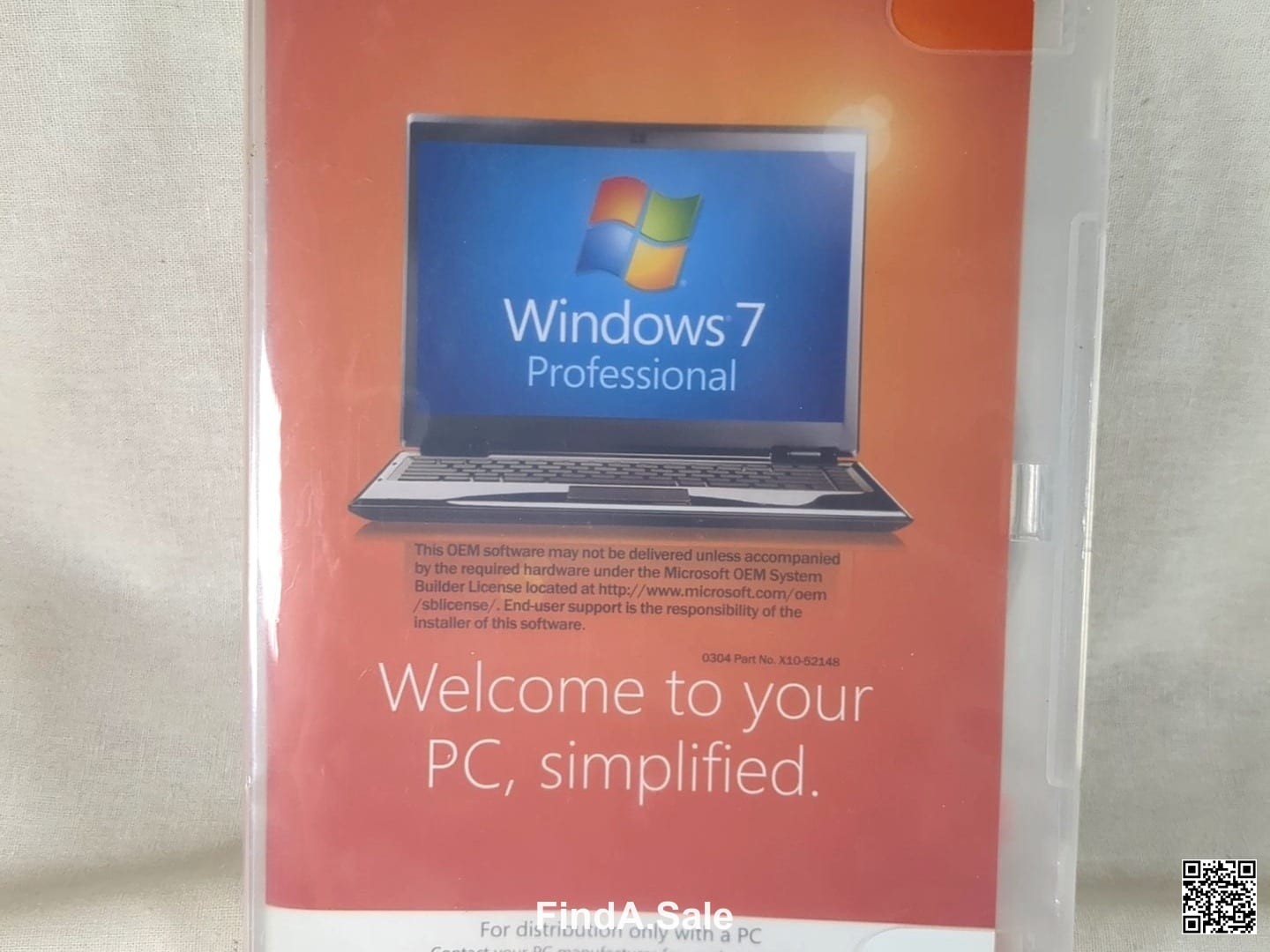Microsoft Windows 7 Professional OEM Software, Sealed