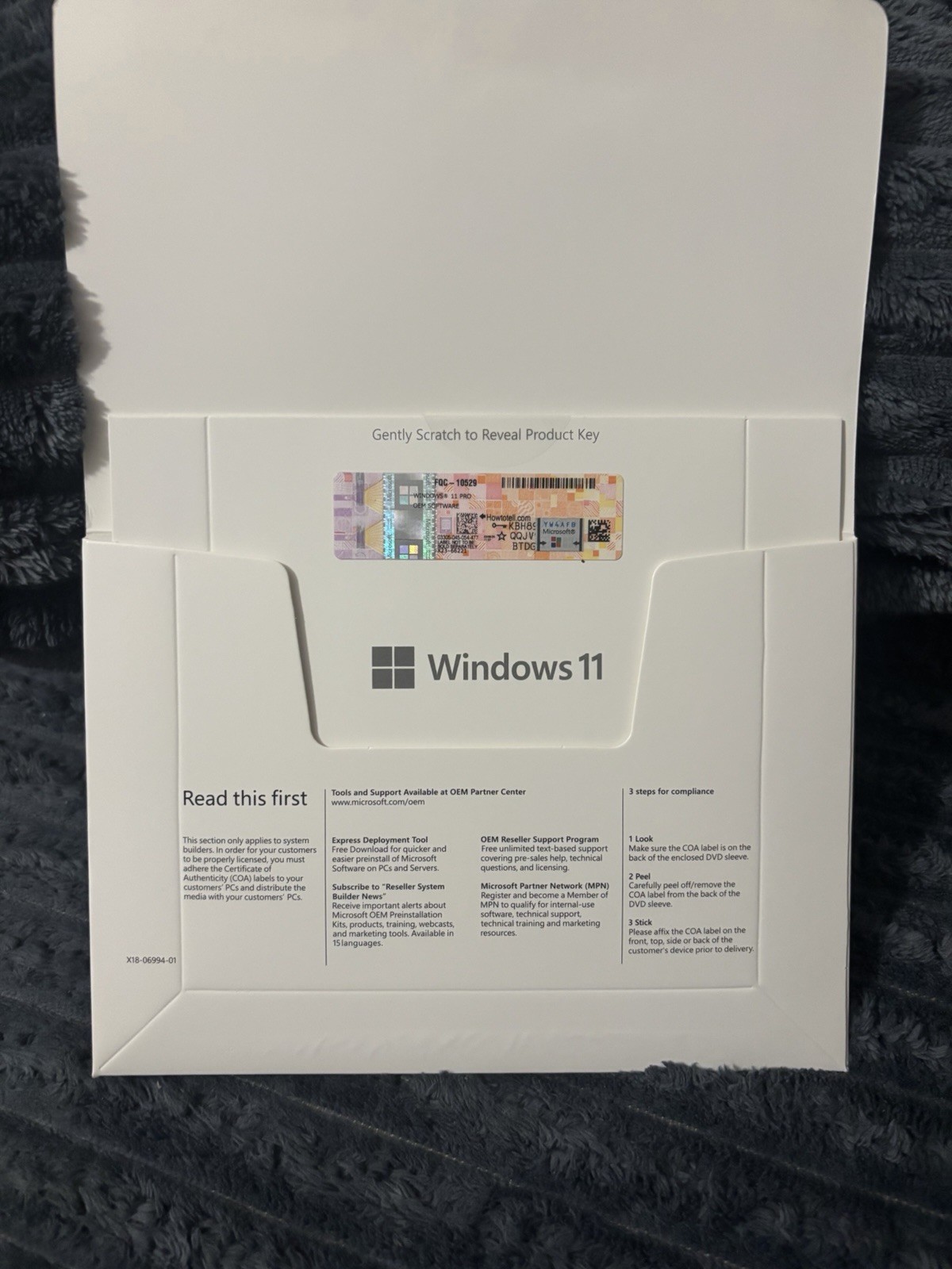 Win 11 Pro 64-Bit DVD & License Product Key Factory Sealed US Shipping
