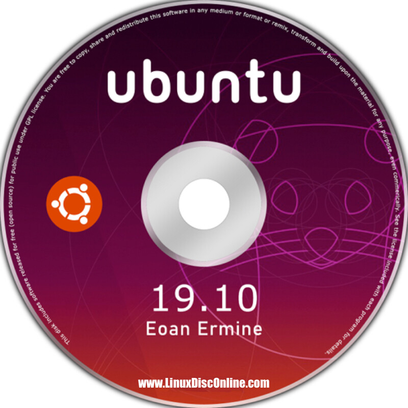 Ubuntu 19.10 Eoan Ermine 64-bit Linux Live Install DVD For PC Mac + BONUS DVD