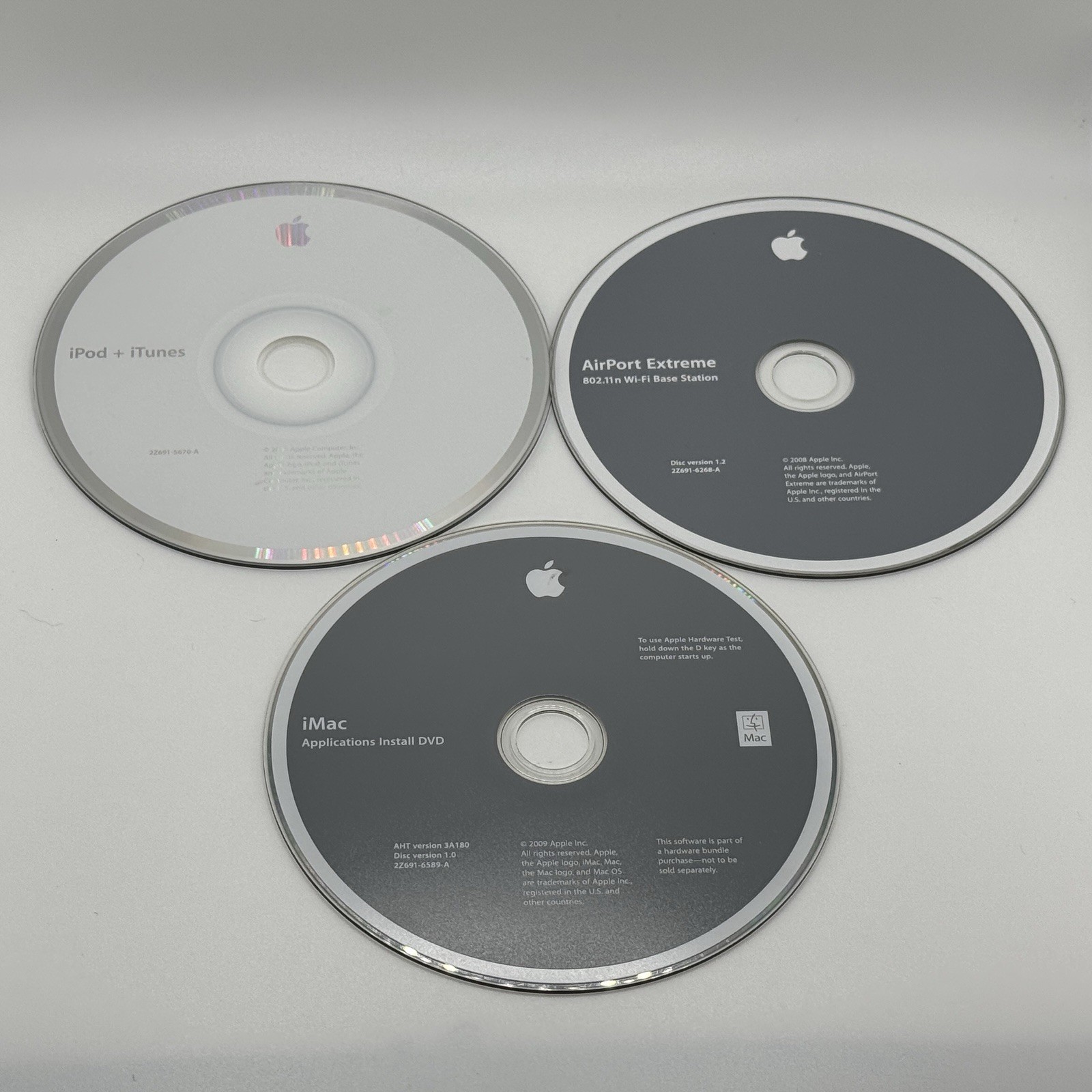 Vintage Apple Software CD DVD Lot iBook Mac OS X Restore Install iWork Airport