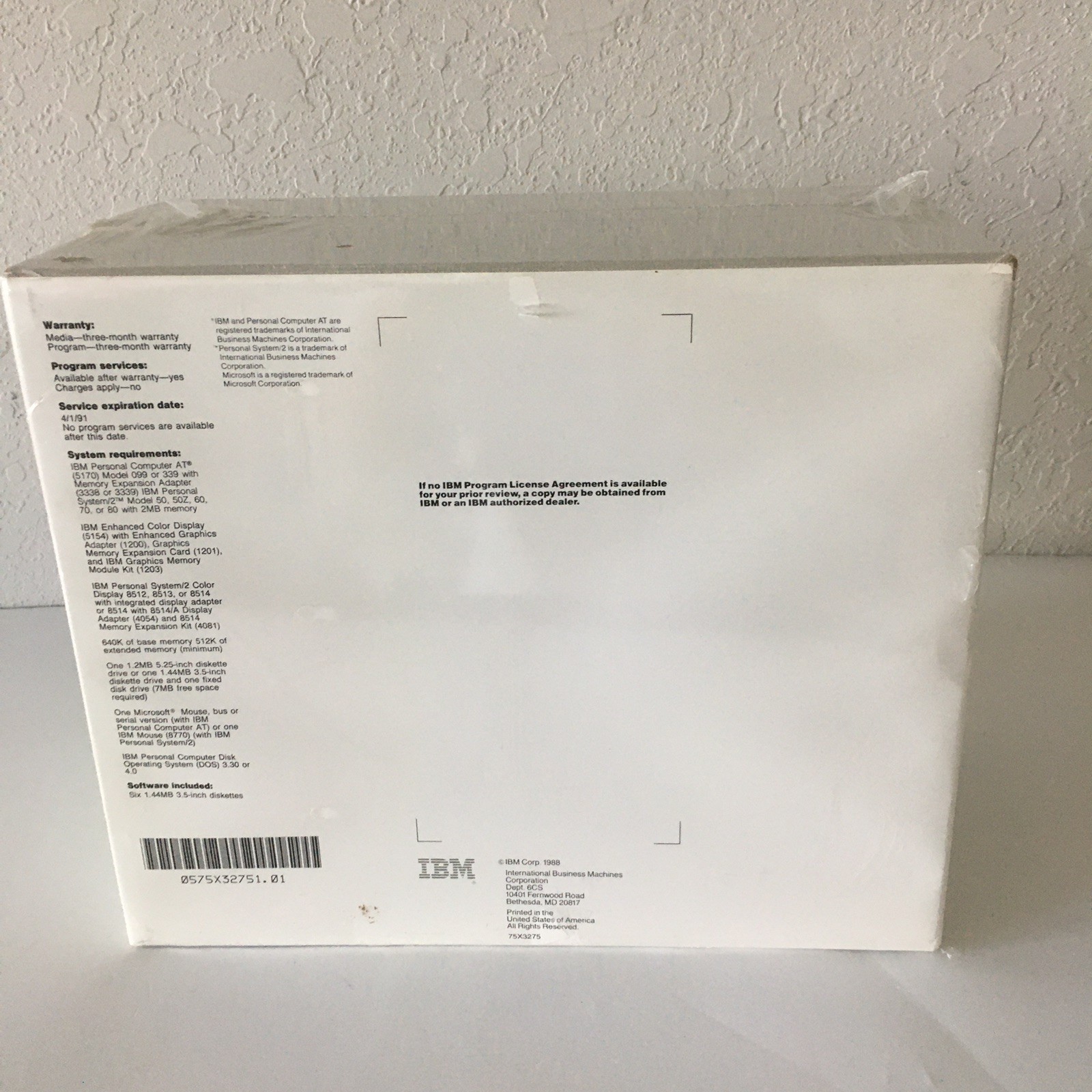 Vintage 1988 IBM DisplayGraphics Software – Six 1.44MB 3.5″ Diskettes