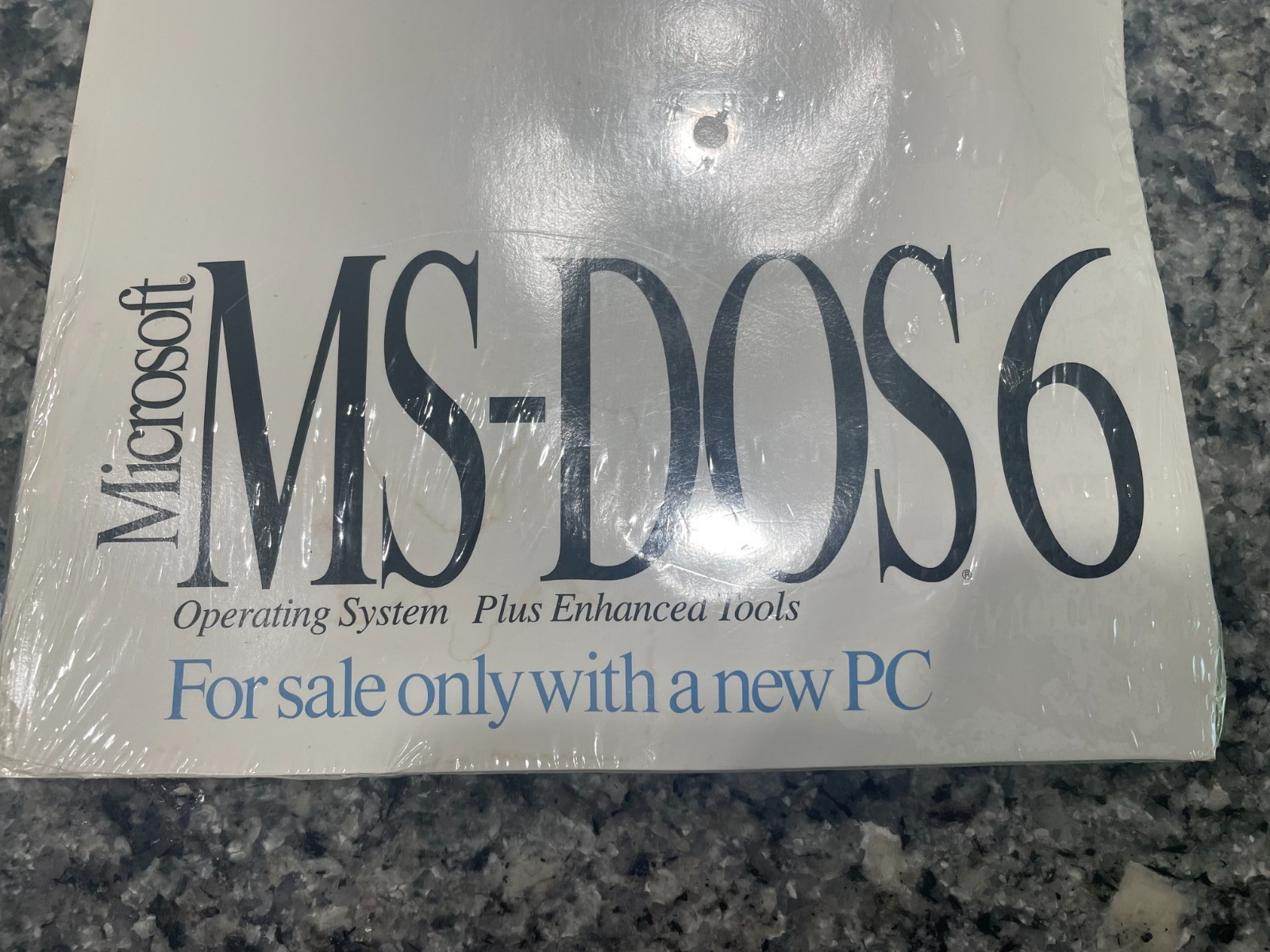 Microsoft MS-DOS 6 with COA, 3.5″ disk (New/Unopened)