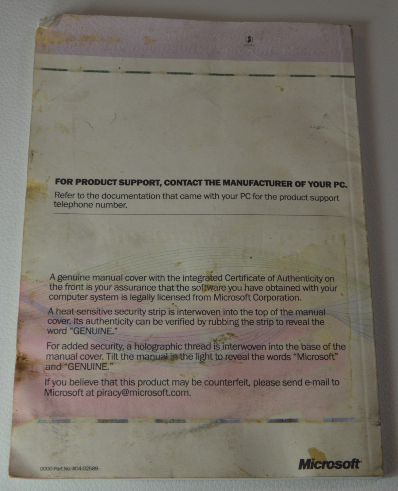 Microsoft Windows 98 Getting Started Manual w COA and Product Key for PC – NO CD