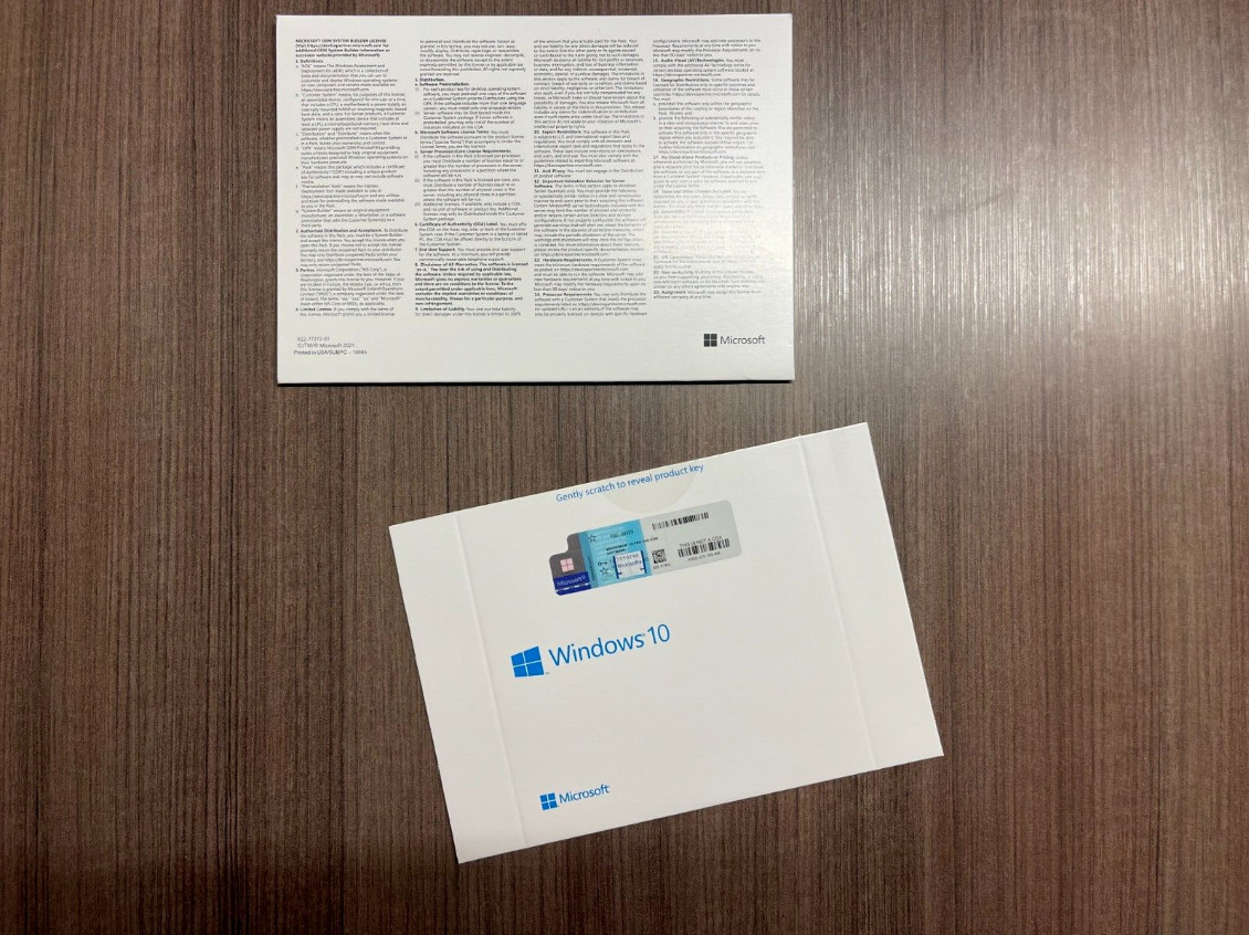 Microsoft Windows 10 Pro – FQC-08930 (64-bit, OEM DVD) +KEY