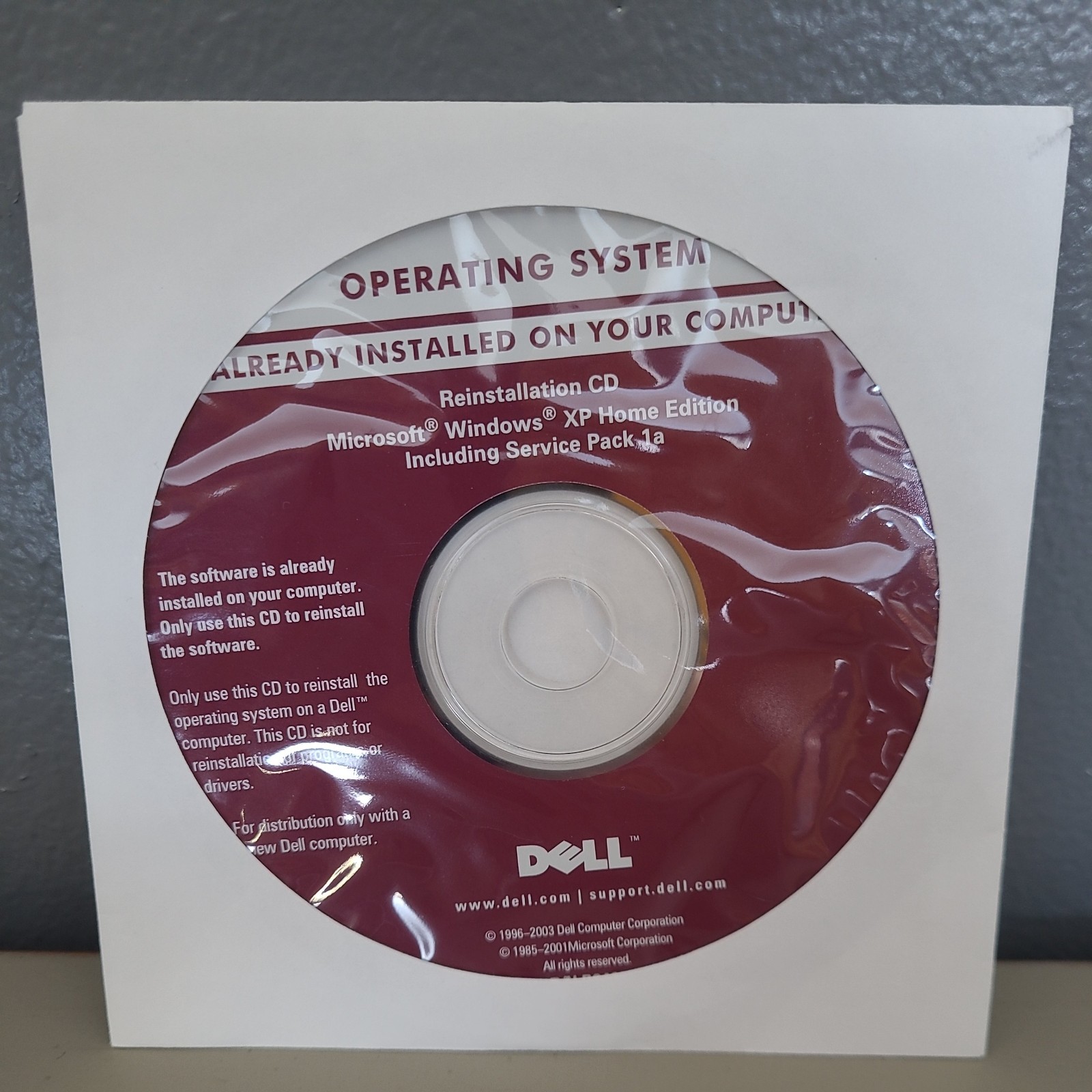Lot of 2003 Dell Reinstallation Discs for PC and Windows XP Home Edition SP 1a