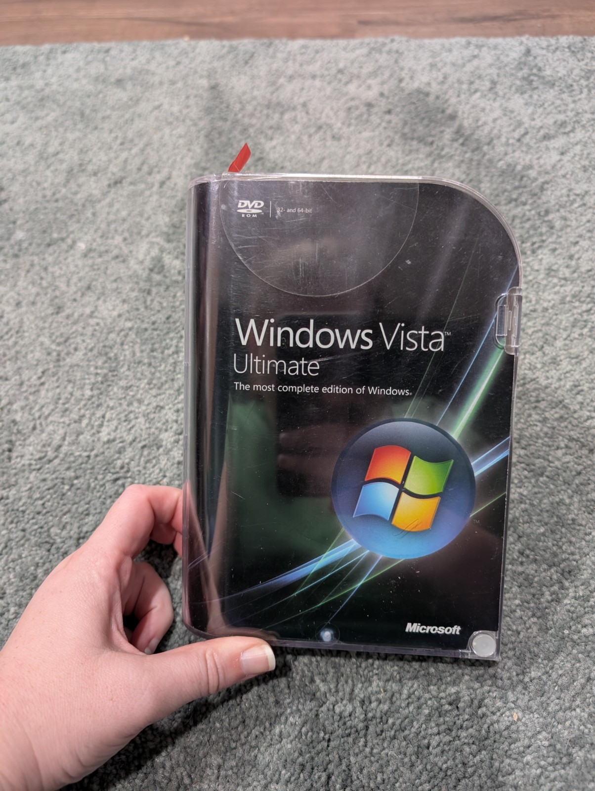 Microsoft Windows Vista Ultimate Full 32 Bit & 64 Bit DVDs Includes Retail Box!