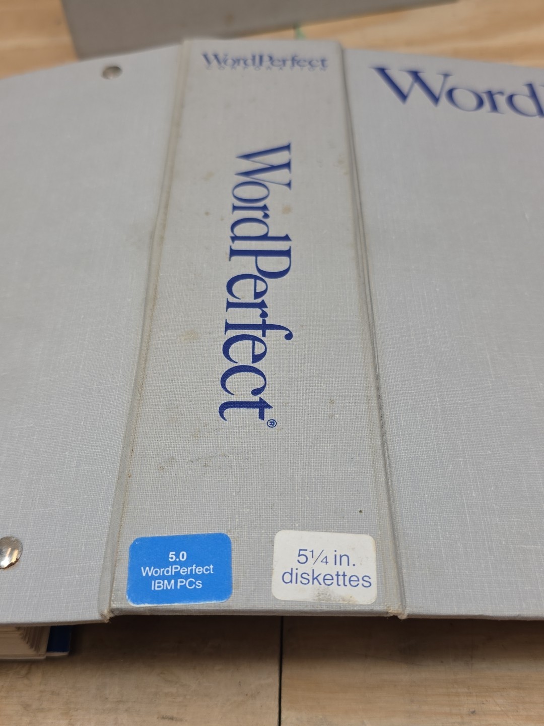 WordPerfect 1988 Installation Set – 5.25” Disks – Manual & Reference – Untested