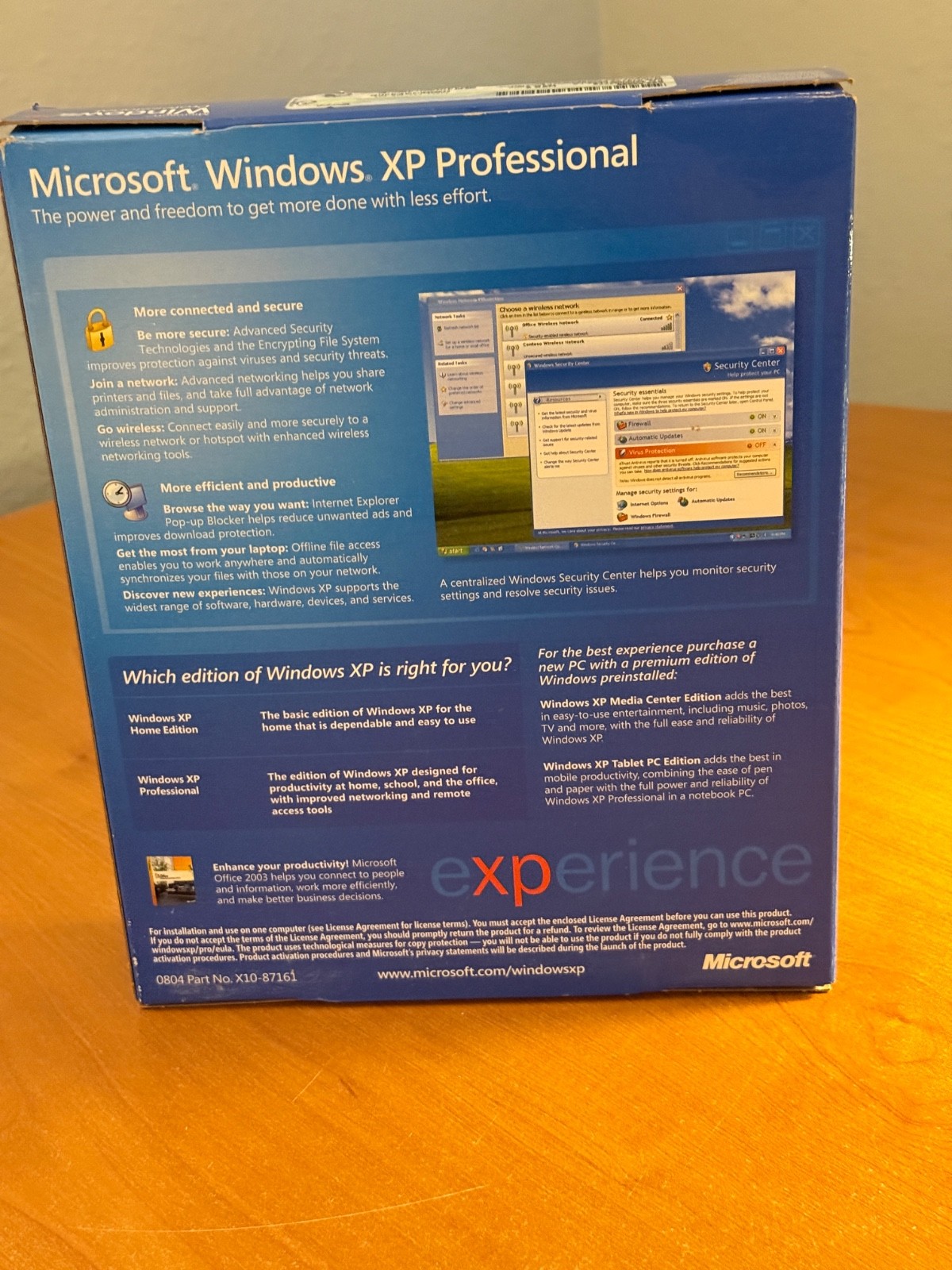 Vintage Microsoft Windows XP Professional Upgrade w/ SP2 – Mint