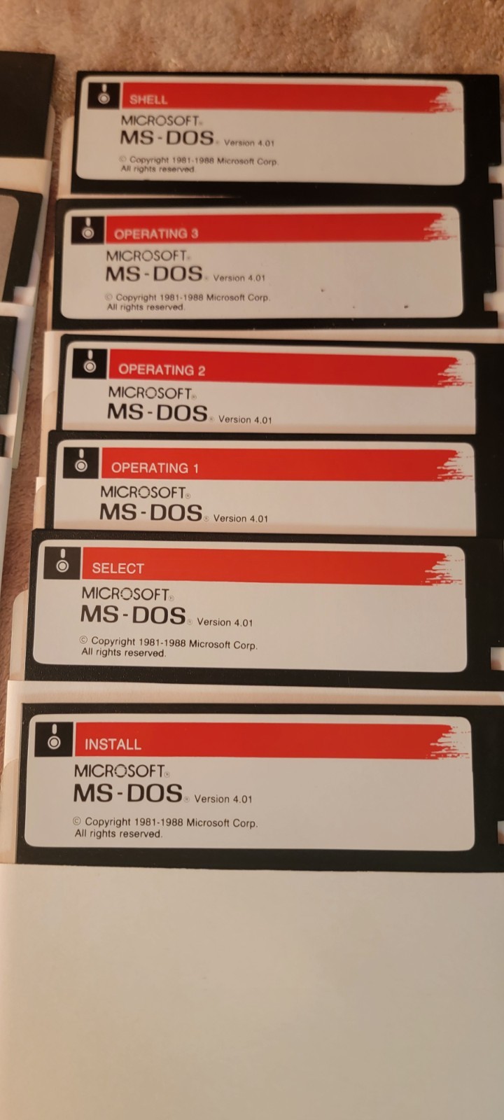 Microsoft MS-DOS 4.01 Floppy Disks Operating System Lot 5.25″ Golf Games Misc.