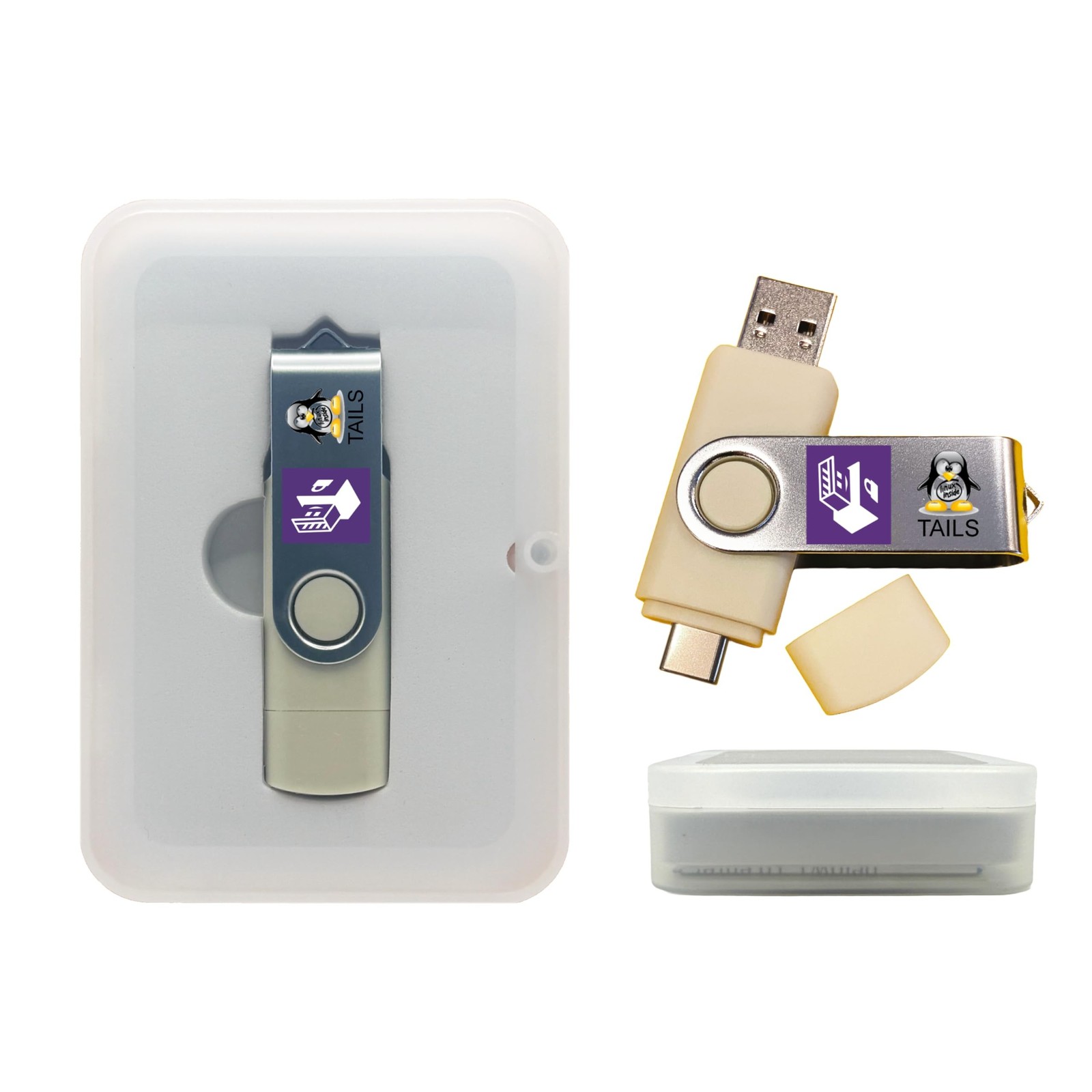 Linux Tails Bootable USB Flash Drive for PC – Anonymous Internet Access &