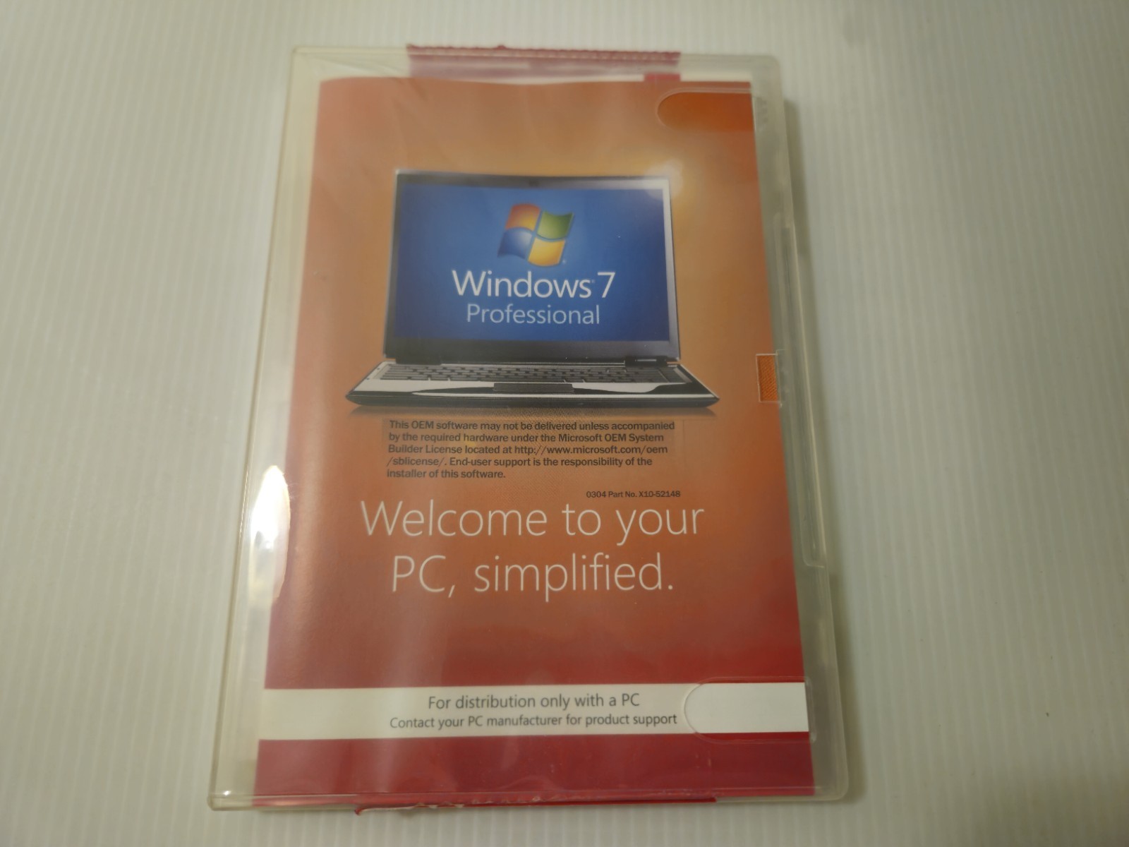 Windows 7 Professional 32-Bit OEM System Builder Pack DVD w/ COA – SP1 -…