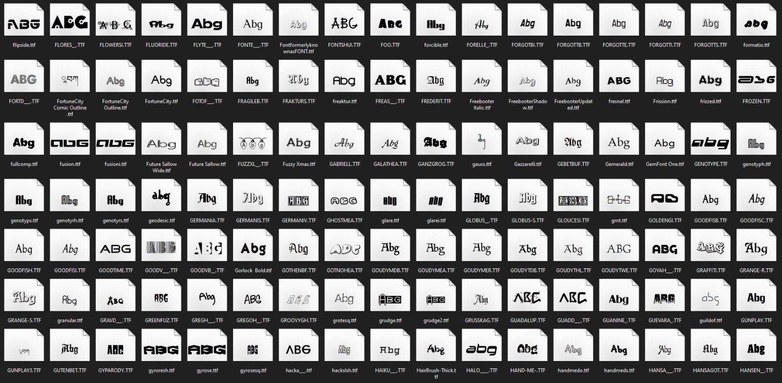 1500 Professional TrueType Fonts – Works with Windows, Mac & Linux .TTF CD-ROM