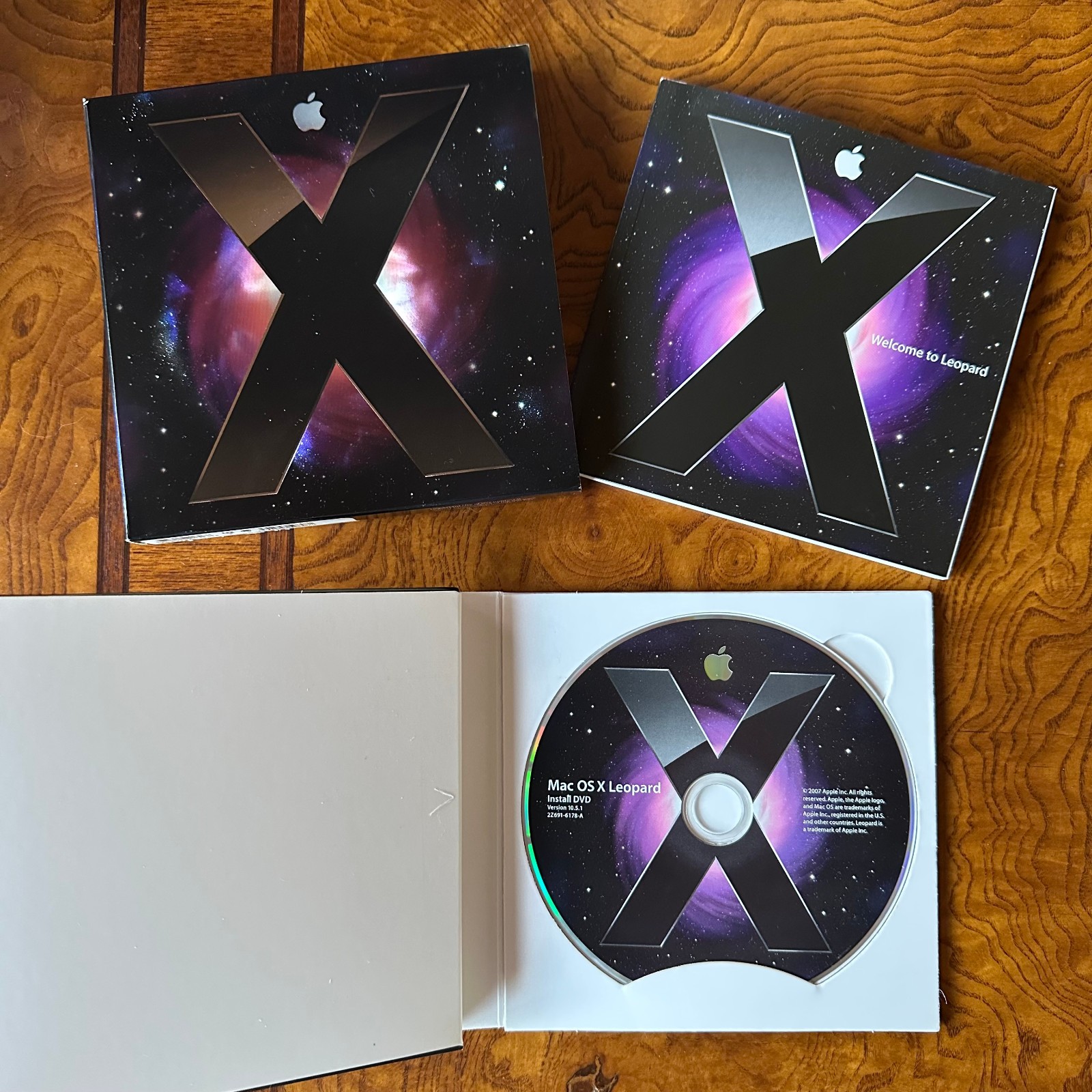 Apple Mac OS X Leopard Version 10.5.1 Install DVD Disk Retail